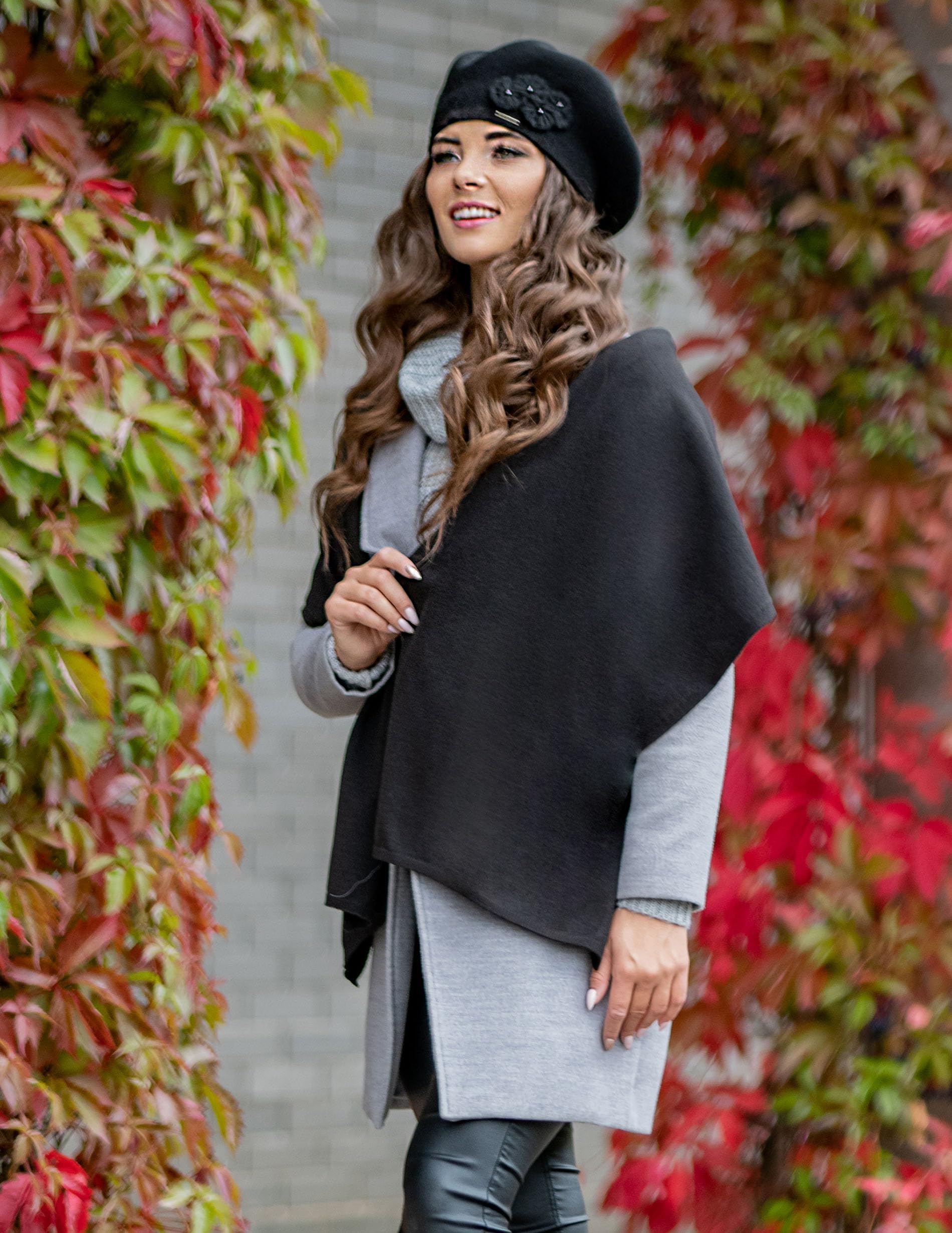 Vivisence Invernale Berretto Elegante da Donna in Lana E Viscosa Morbido E Caldo Stile Classico Elasticizzato per Una vestibilità Perfetta per Ogni Occasione