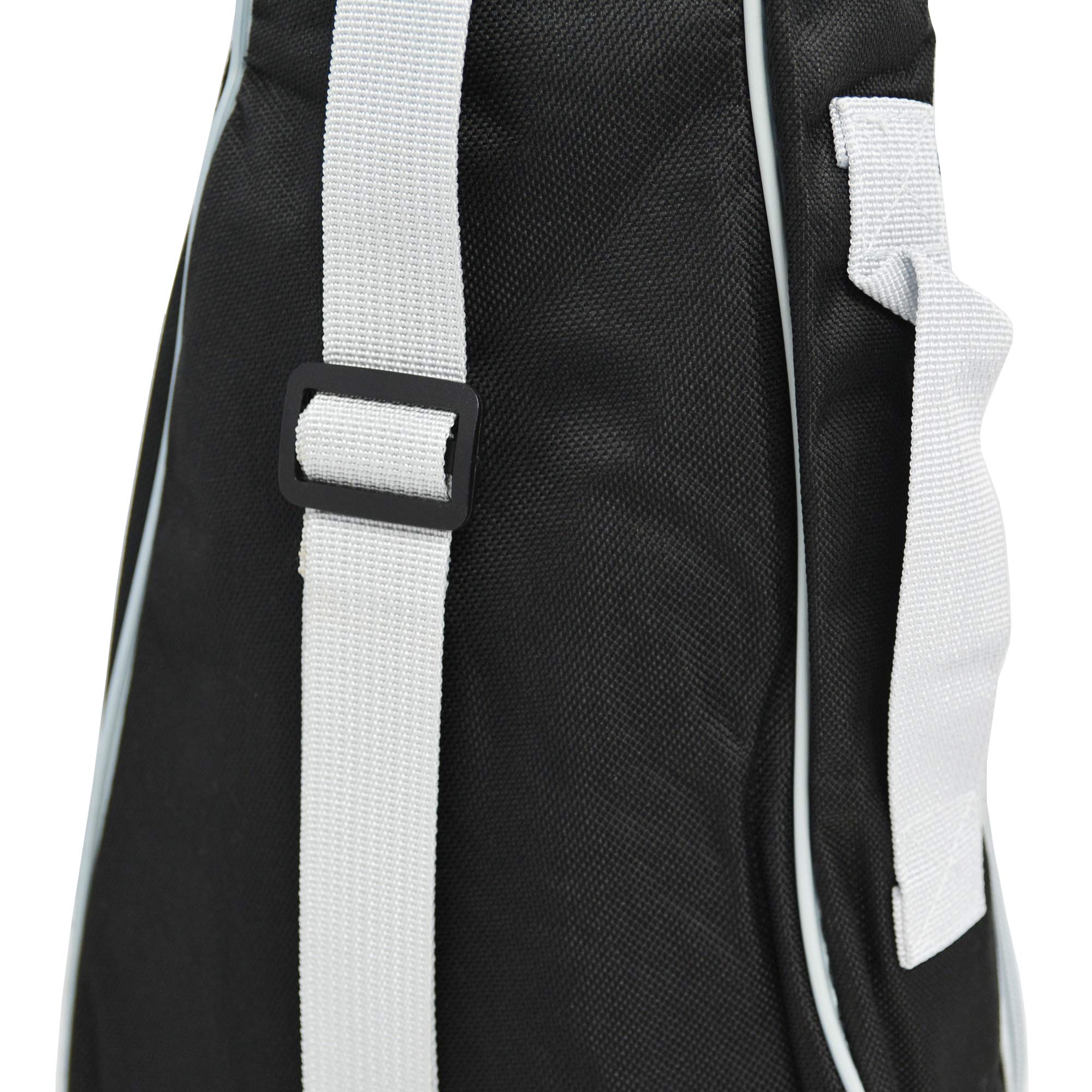 A-Star - Funda acolchada para ukelele soprano con bolsillo con cremallera y correa para el hombro