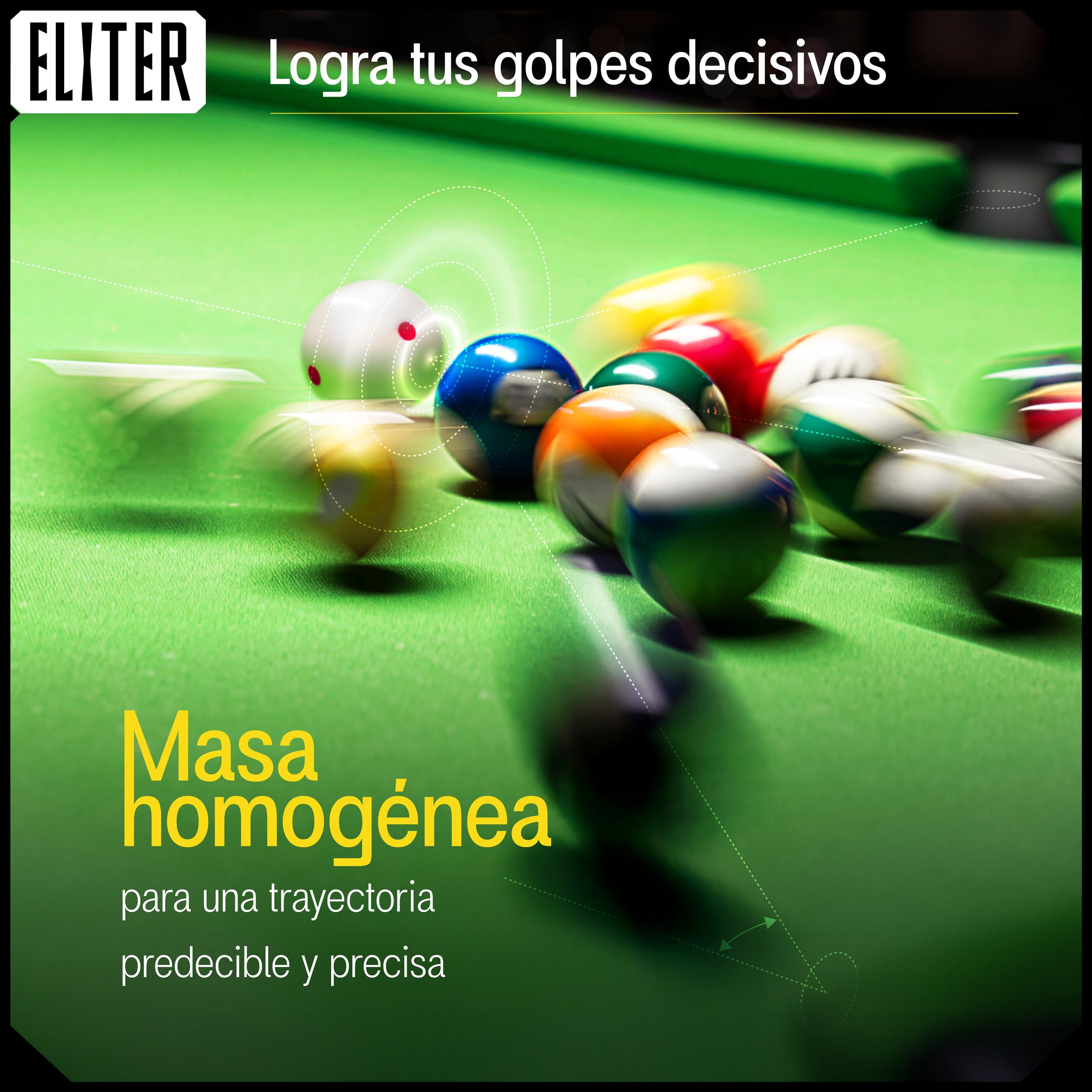 Juego de Bolas de Billar de Resina Fenólica – 16 Bolas de Billar 2-1/4 Pulgadas (57,2 mm) con Bola Blanca para Mesas de Billar Estándar
