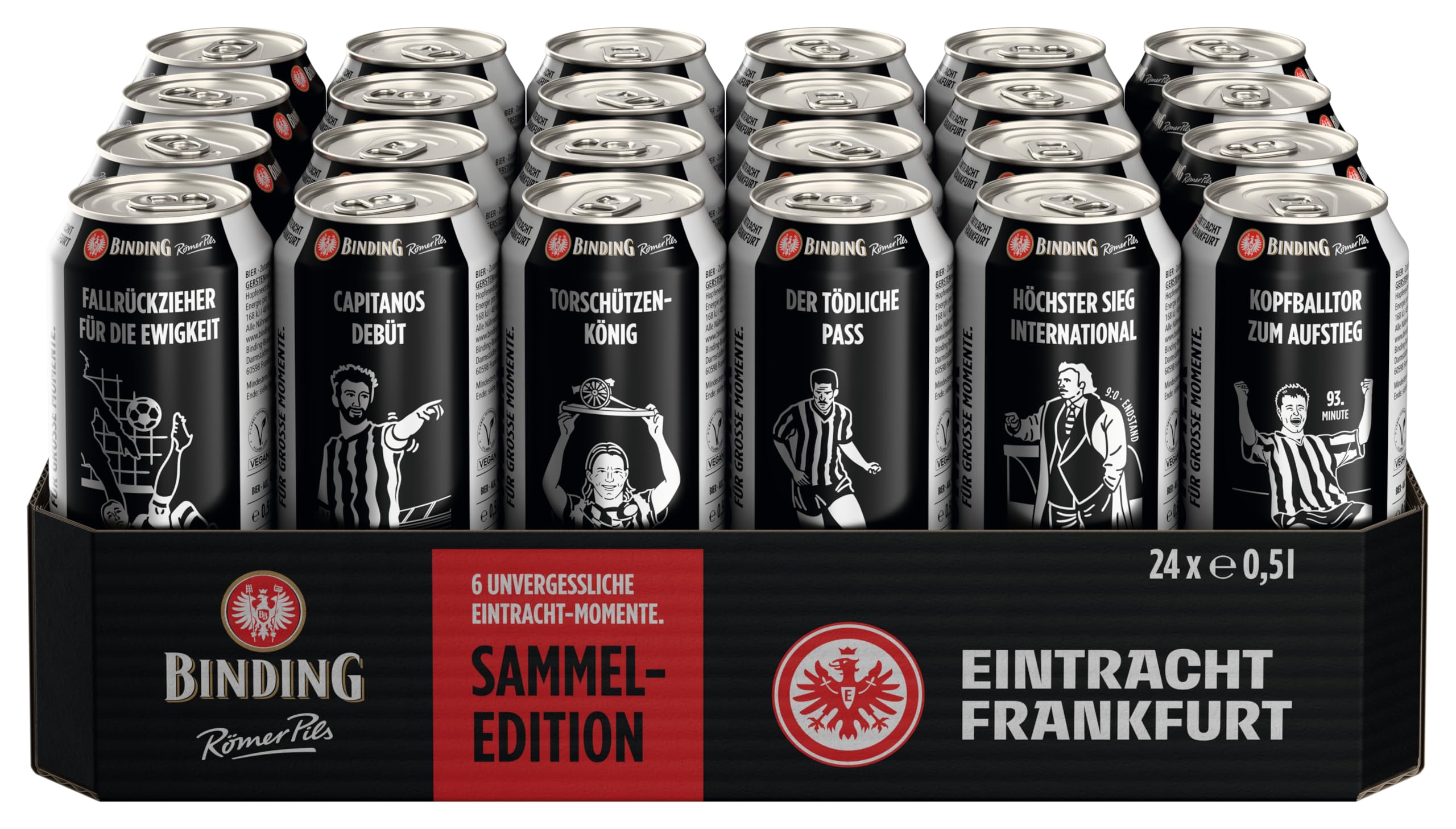 Binding Römer Pils Edition Eintracht Frankfurt, Einweg 24x0,50 L Dose