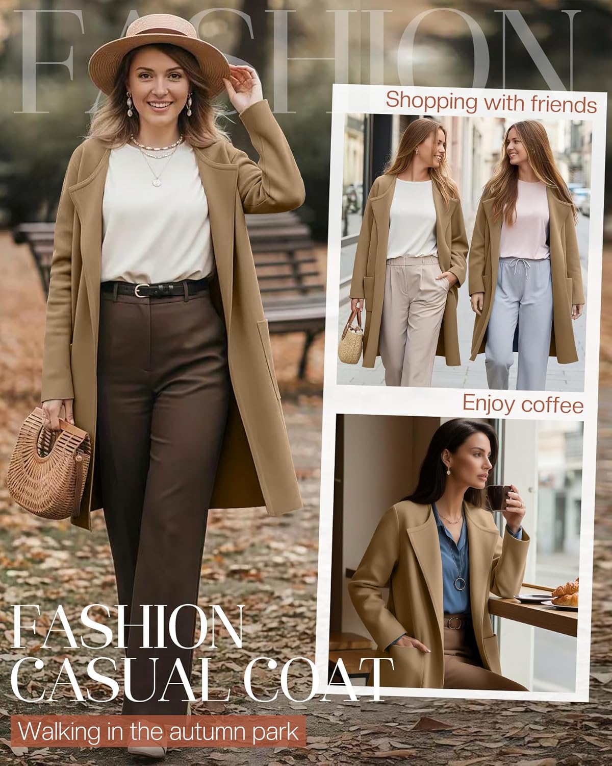 Women's Long Cardigan Sweaters Open Front Knit Lightweight Coatigan Fall Casual Long Sleeve Coat with Pockets - Image 4