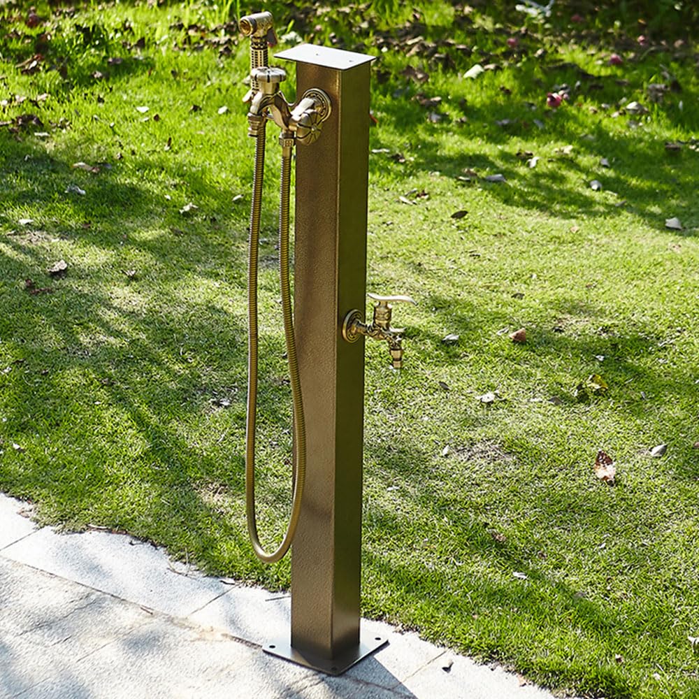 Rubinetto da giardino autoportante con colonna d'acqua antigelo e design retrò idrante per giardini verticali e patii
