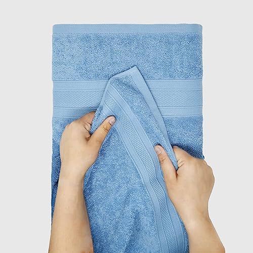 Miniatura 5 de TRIDENT - Suave y afelpado, 100% algodón, altamente absorbente, toallas de baño, súper suaves, juego de 6 toallas (2 toallas de baño, 2 toallas de