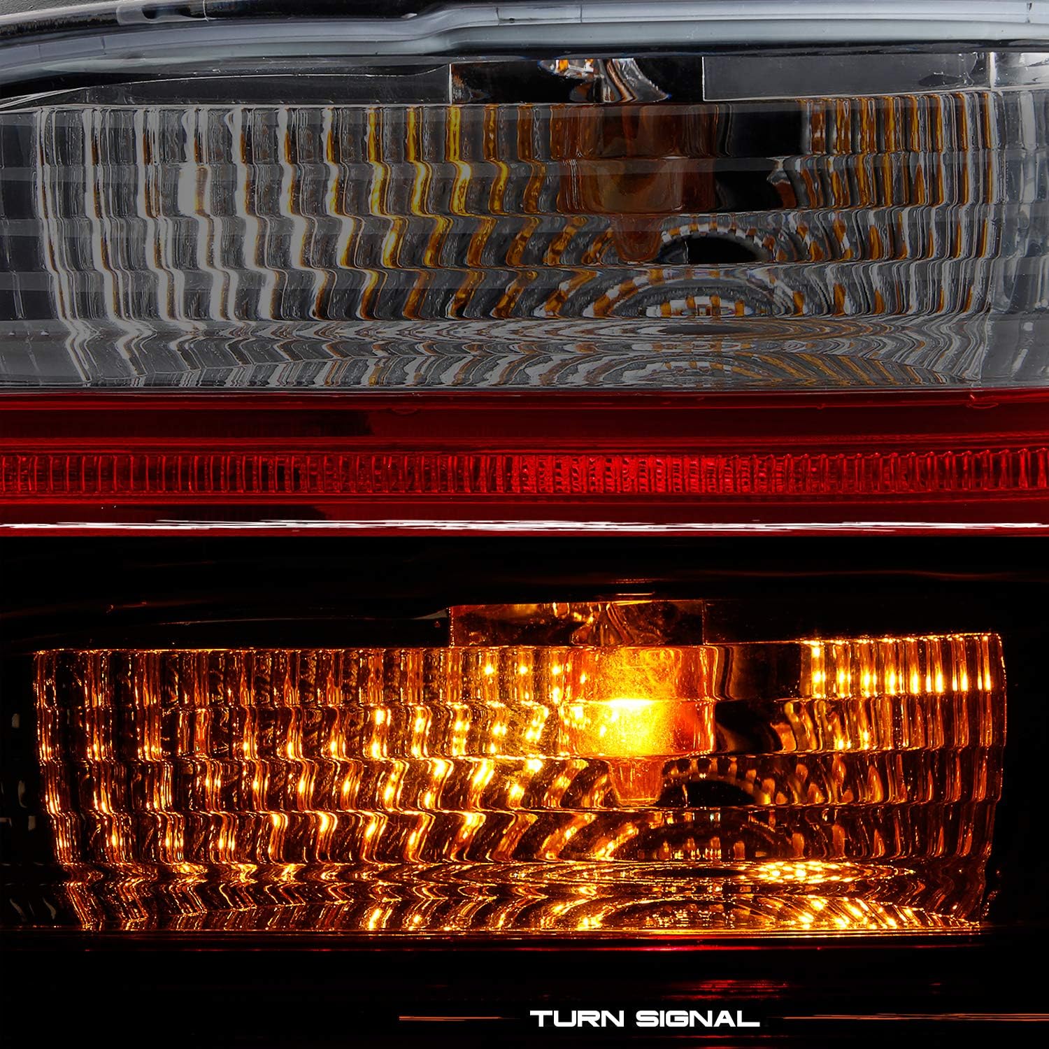 AKKON - For 1997-2000 BMW 5-Series E39 Sedan Model Red Smoked Tail Brake light Assembly Driver and Passenger Side Pair