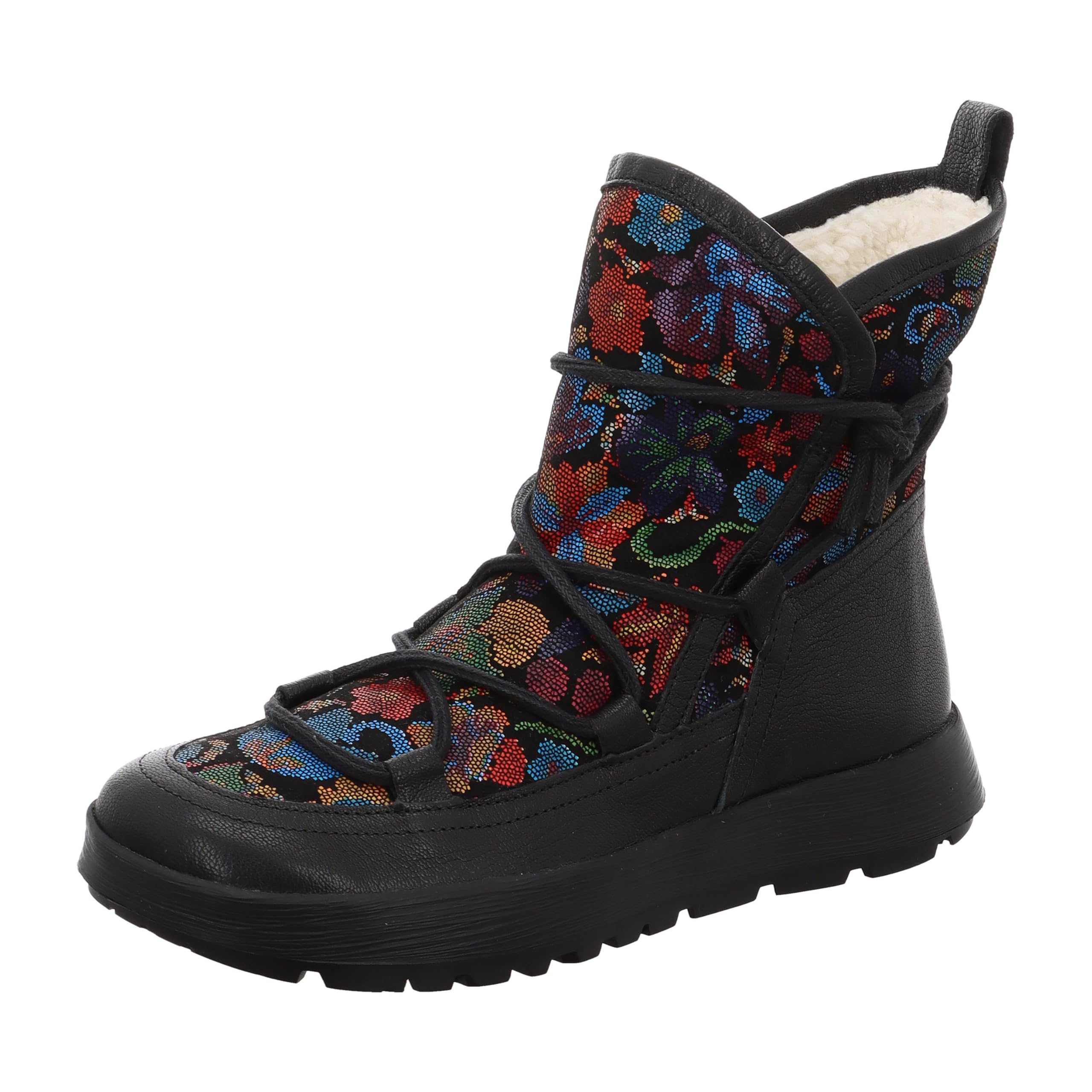 Think! Women's comoda Snow Boot, Black Estate 0010, 6.5 UK