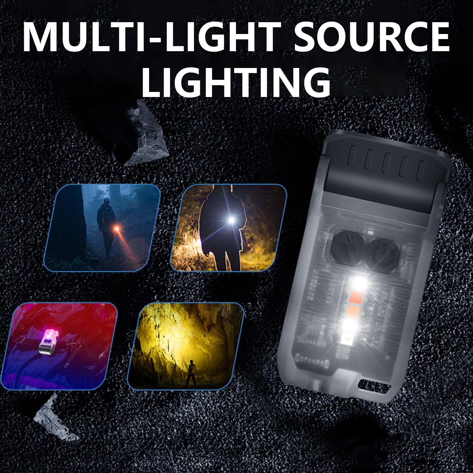 Torcia a LED Torcia Piccola Clip Cappello Torcia Torcia Campeggio Tasca Torcia Impermeabile Torcia Outdoor Torcia