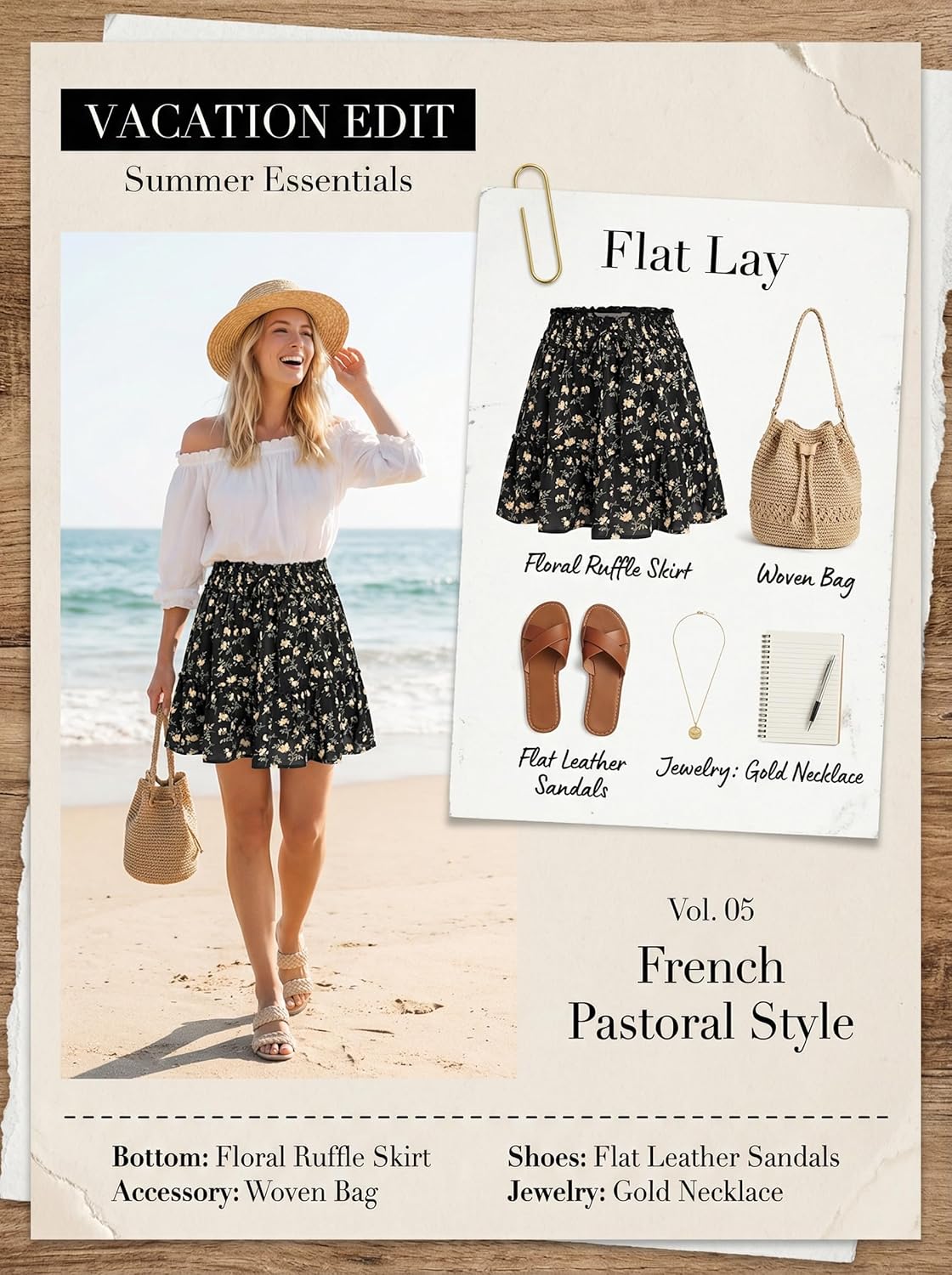 Women’s Mini Skirts Boho Floral High Waist Ruffle Tiered Chiffon Flowy A-Line Beach Casual Cute Short Skirt - Image 6