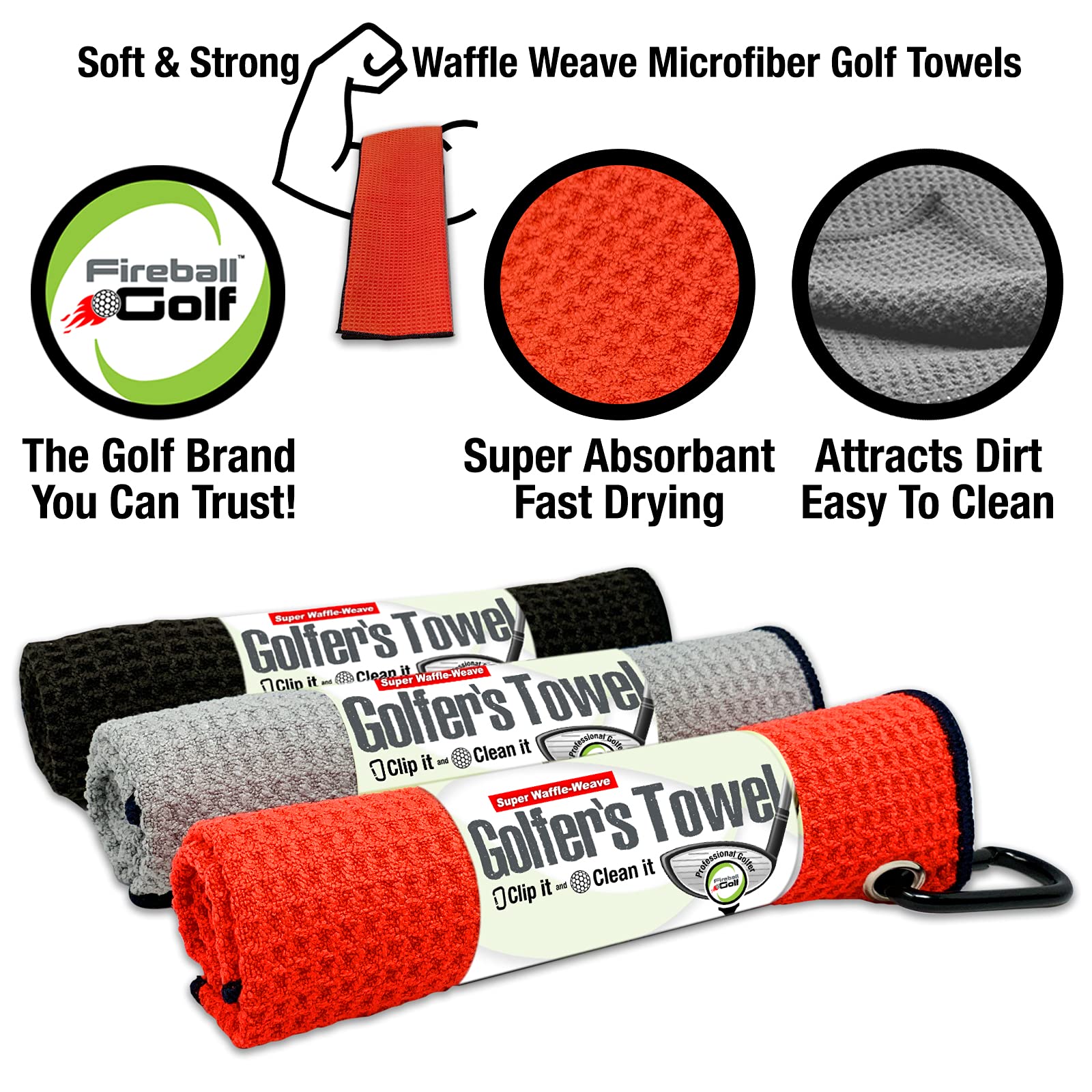 Amazon.co.jp: Fireball ゴルフタオル ギフトとアクセサリー