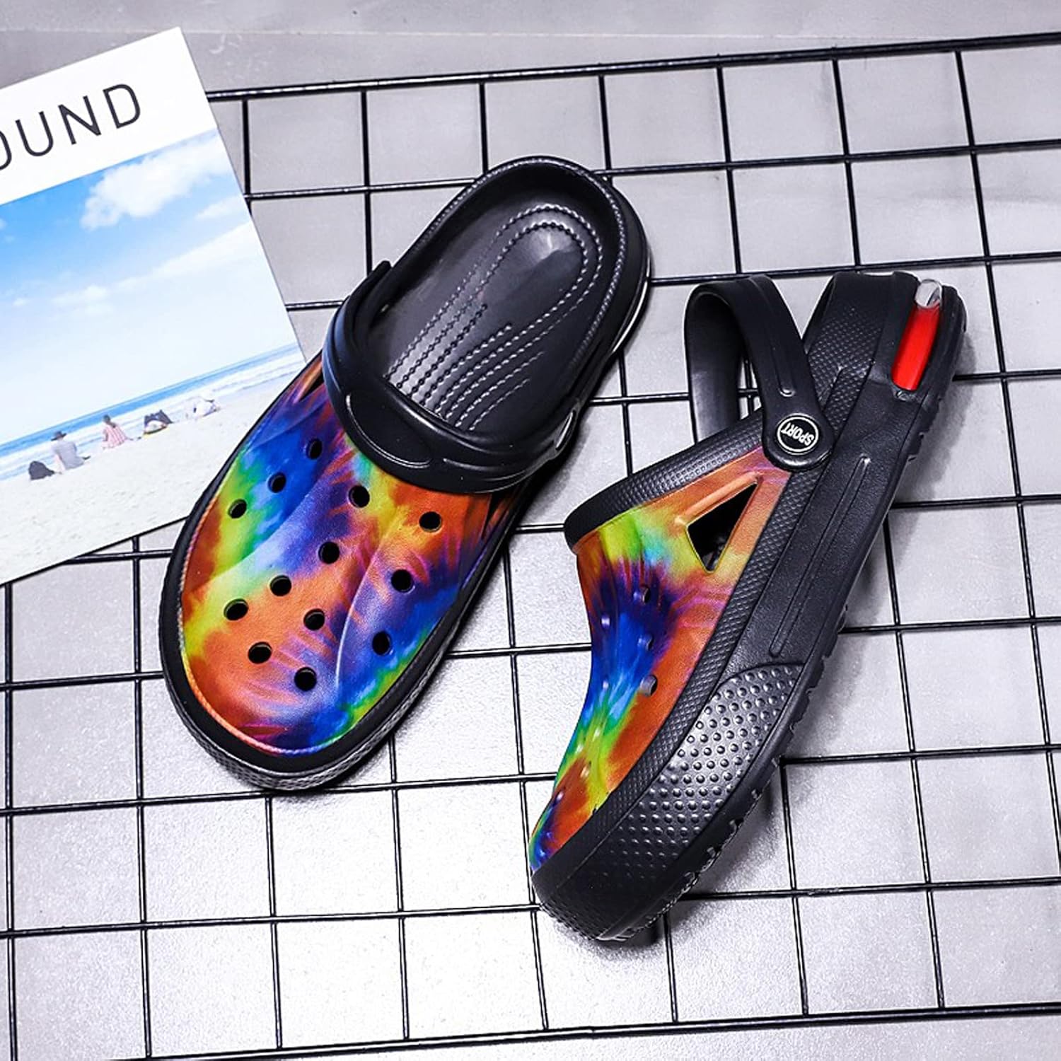 FLIOZY Mens Womens Garden Clogs Summer Garden Shoes Lightweight Beach Slippers Pool Water Sandals Indoor Outdoor Non Slip Clogs Sandals - Image 4