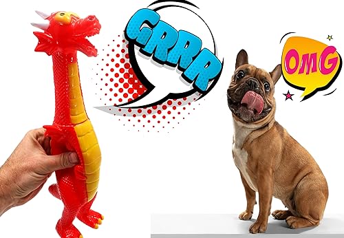Miniatura 6 de JA-RU Squeeze Me Rubber Funny Chicken Dragons  Dinosaurs Toy Screaming Squawking Loud Sound Noise Large Squeeze Prank Novelty for Kids and Adults