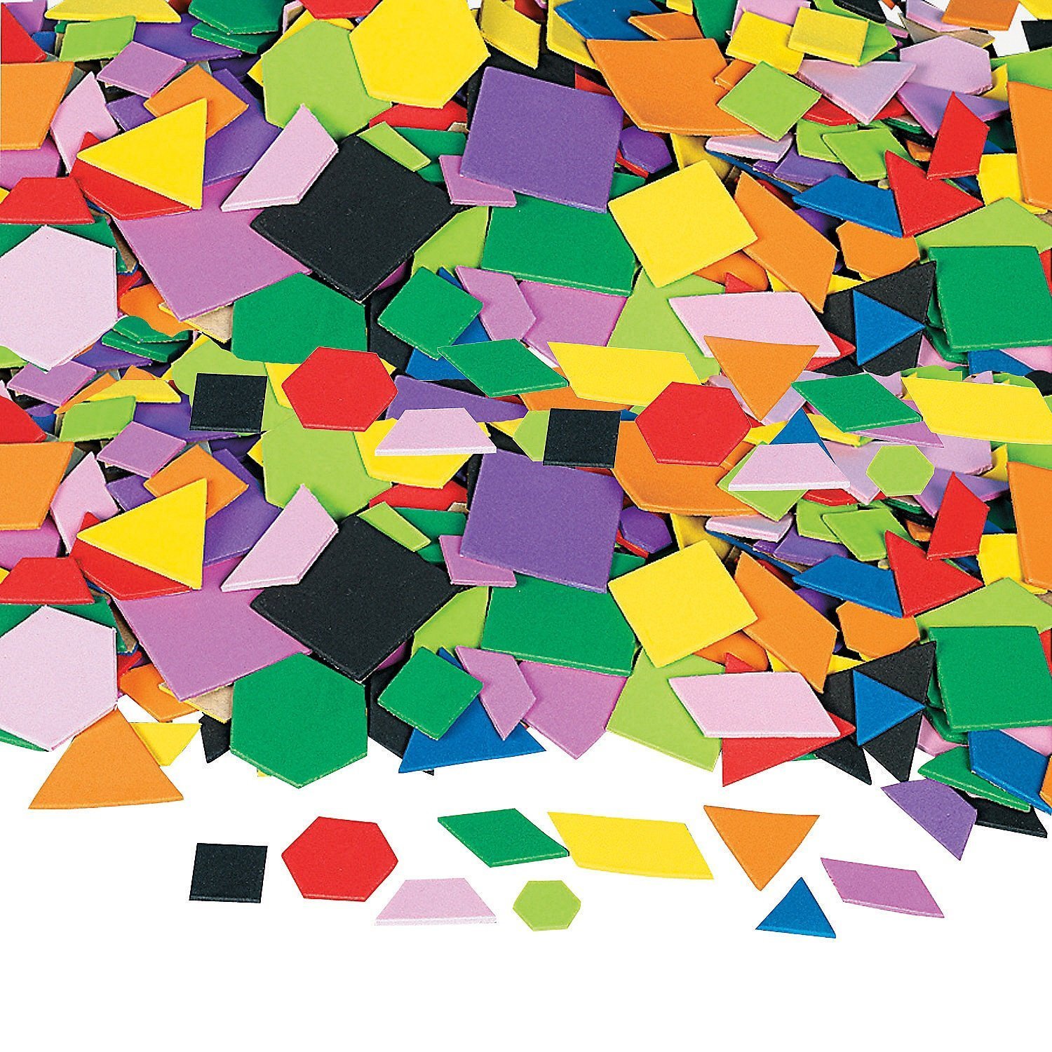 Mosaic Geometric Foam Adhesive Shapes - Crafts for Kids and Fun Home Activities