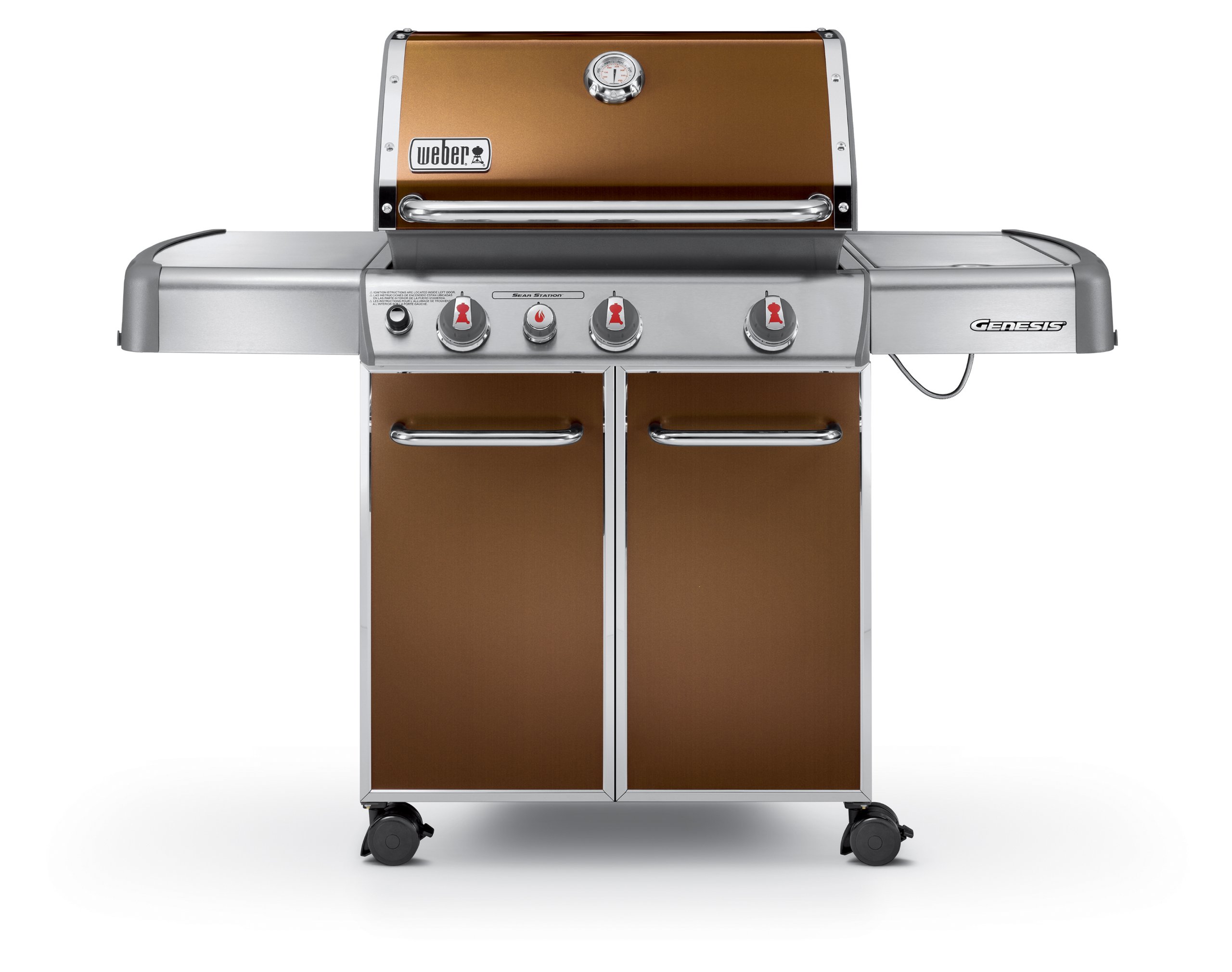 Weber Genesis 6532001 E-330 637-Square-Inch 38,000-Btu Liquid-Propane Gas Grill, Copper