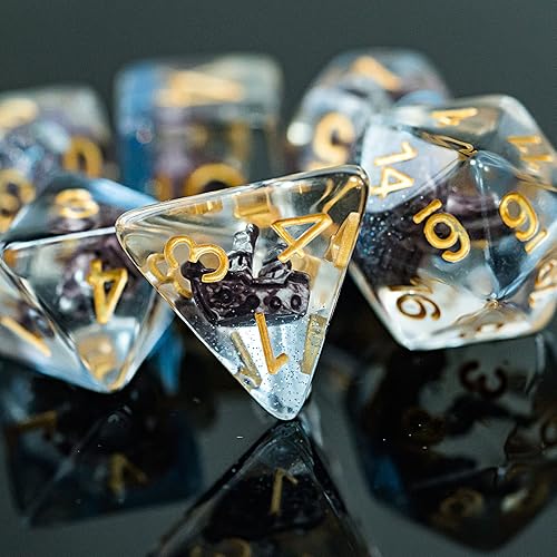 Miniatura 33 de UDIXI - Juego de dados poliédricos DND; juego de dados para Dungeons & Dragons, dados de calavera para DND, RPG, MTG y otros juegos de mesa