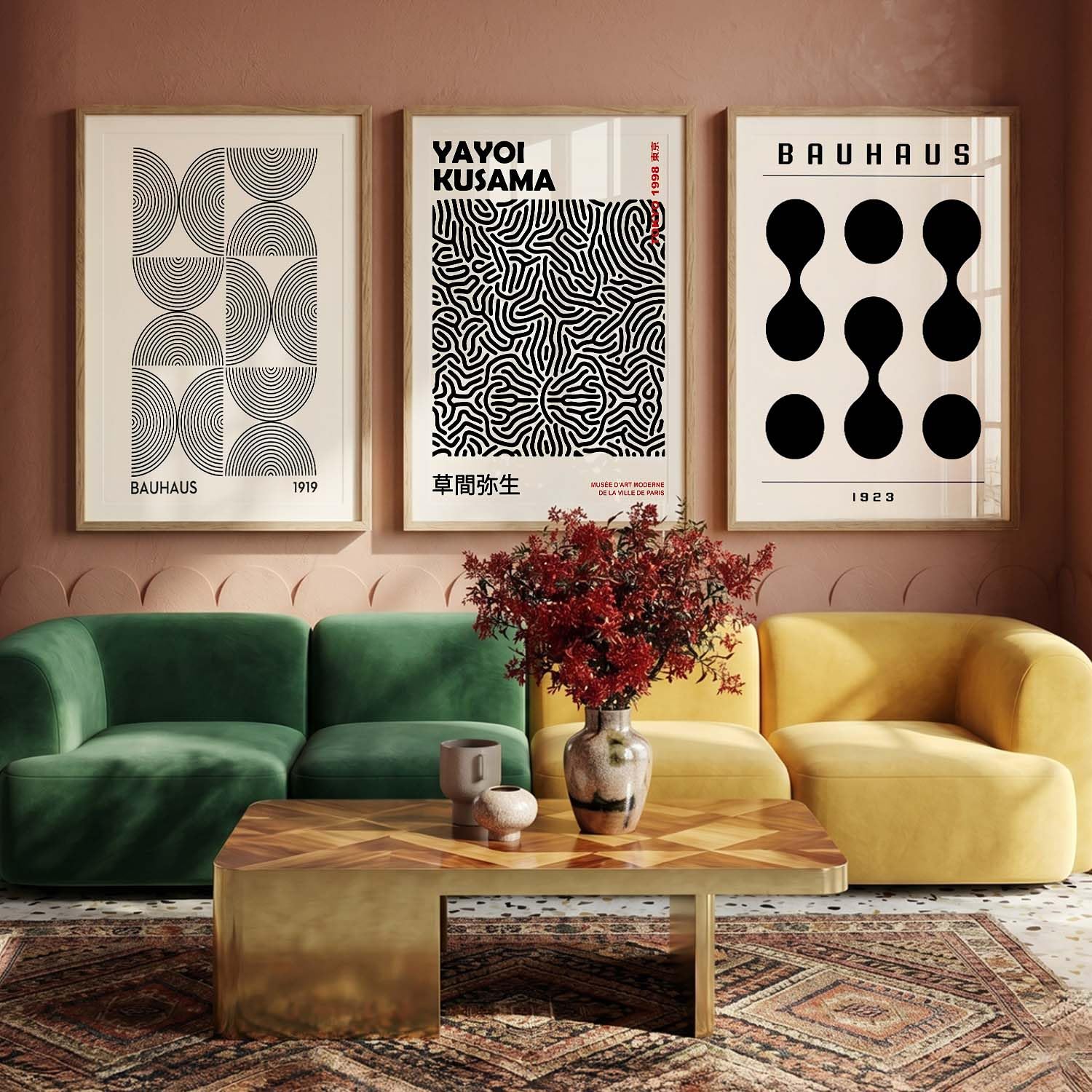 Motivational Wall Art Set - 3 Framed Posters -24