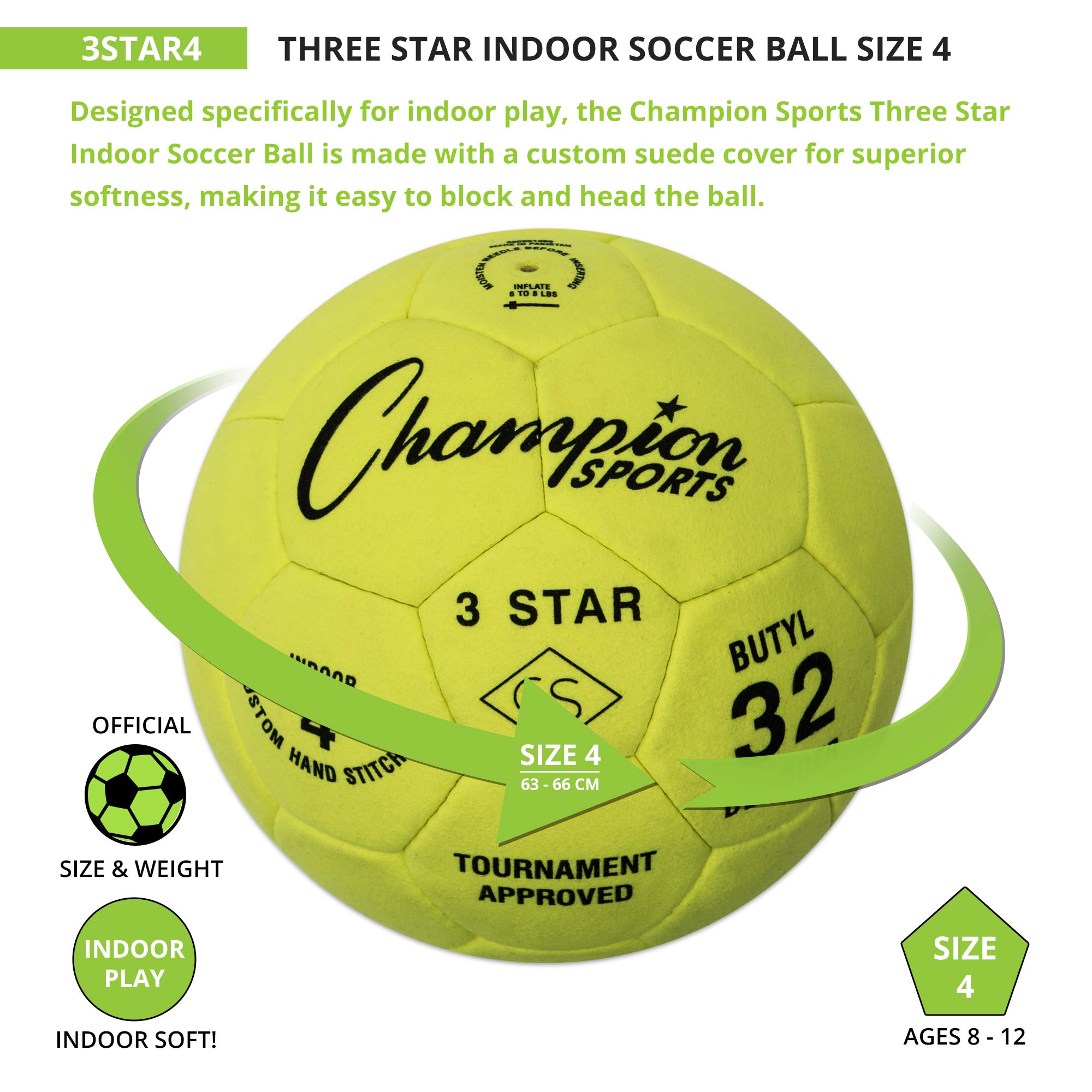 CHAMPION SPORTS 3 Star Palla da Calcio