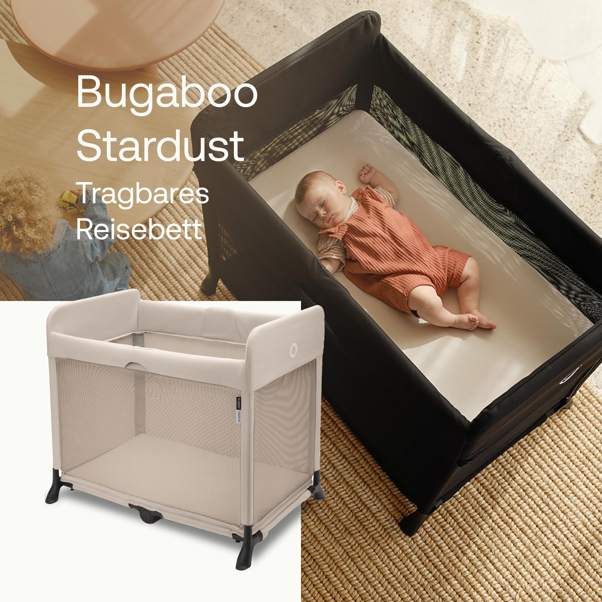 Bugaboo Stardust, 2-in-1, leichtes, kompaktes und faltbares Reisebett