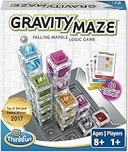 ThinkFun Gravity Maze - لعبة Falling Marble Logic - لعبة STEM صعبة للأطفال من سن 8 إلى 12 عامًا - Gravity Marble Maze - متعة بناء الدماغ - هدية تعليمية - تعزز التفكير النقدي وحل المشكلات