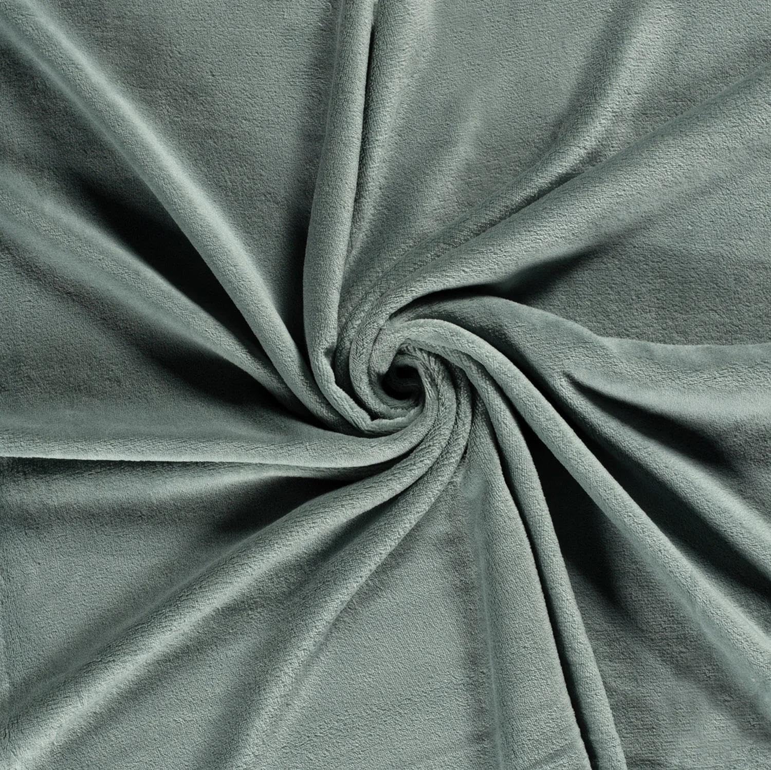Crs Fur Fabrics Green Double Sided Coral Cuddle Fleece Fabric Material Dark Mint 1Mtr