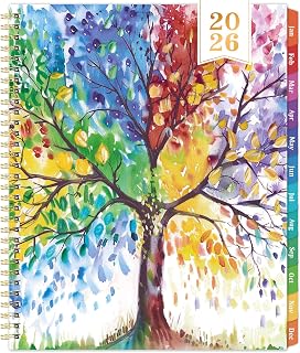 2026 Planner - Planner 2026 Weekly and Monthly, January 2026 - December 2026, 9" x 11", with Colorful Coated Tabs, Reference Calendar
