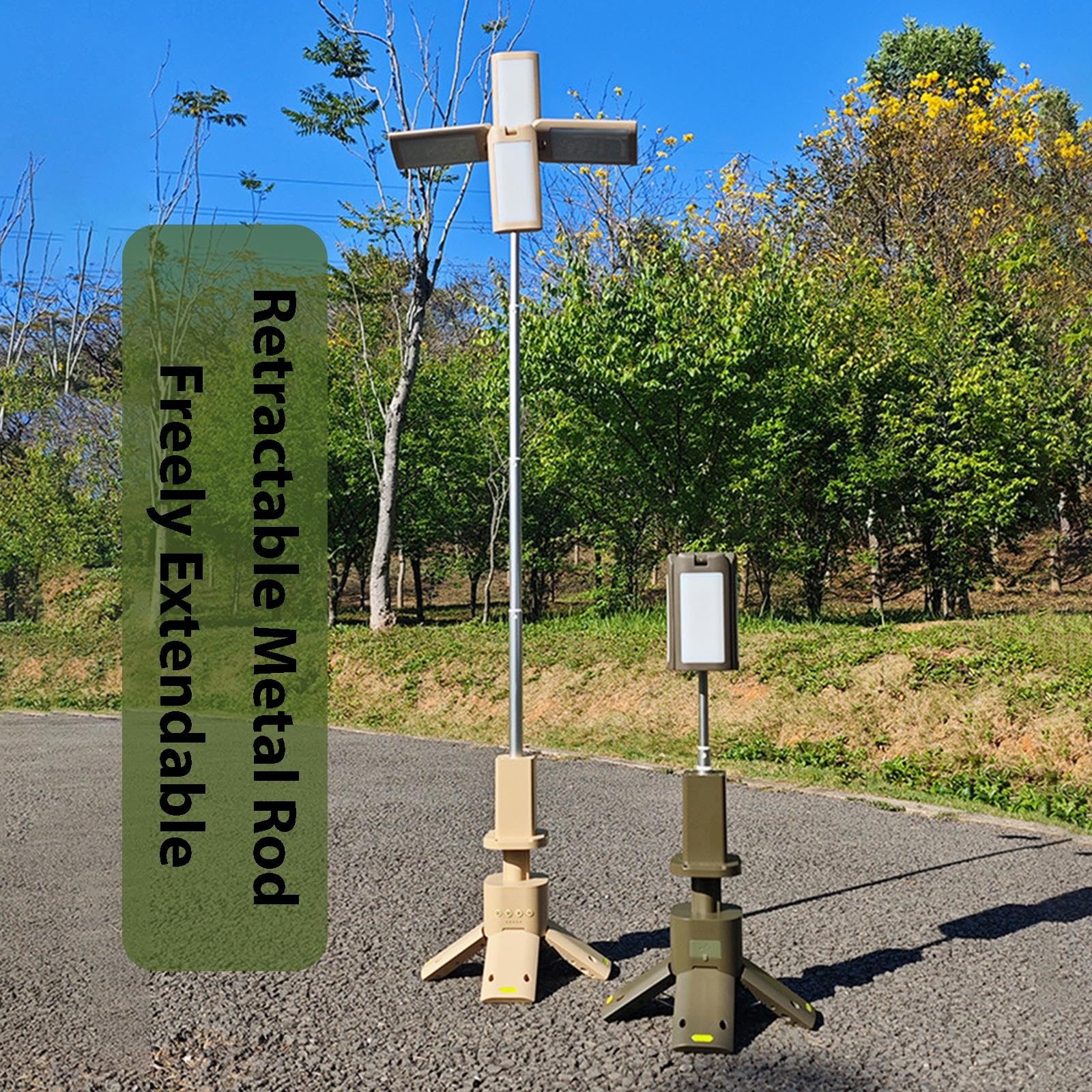 Linterna Magnética Recargable Luces De Camping Telescópicas