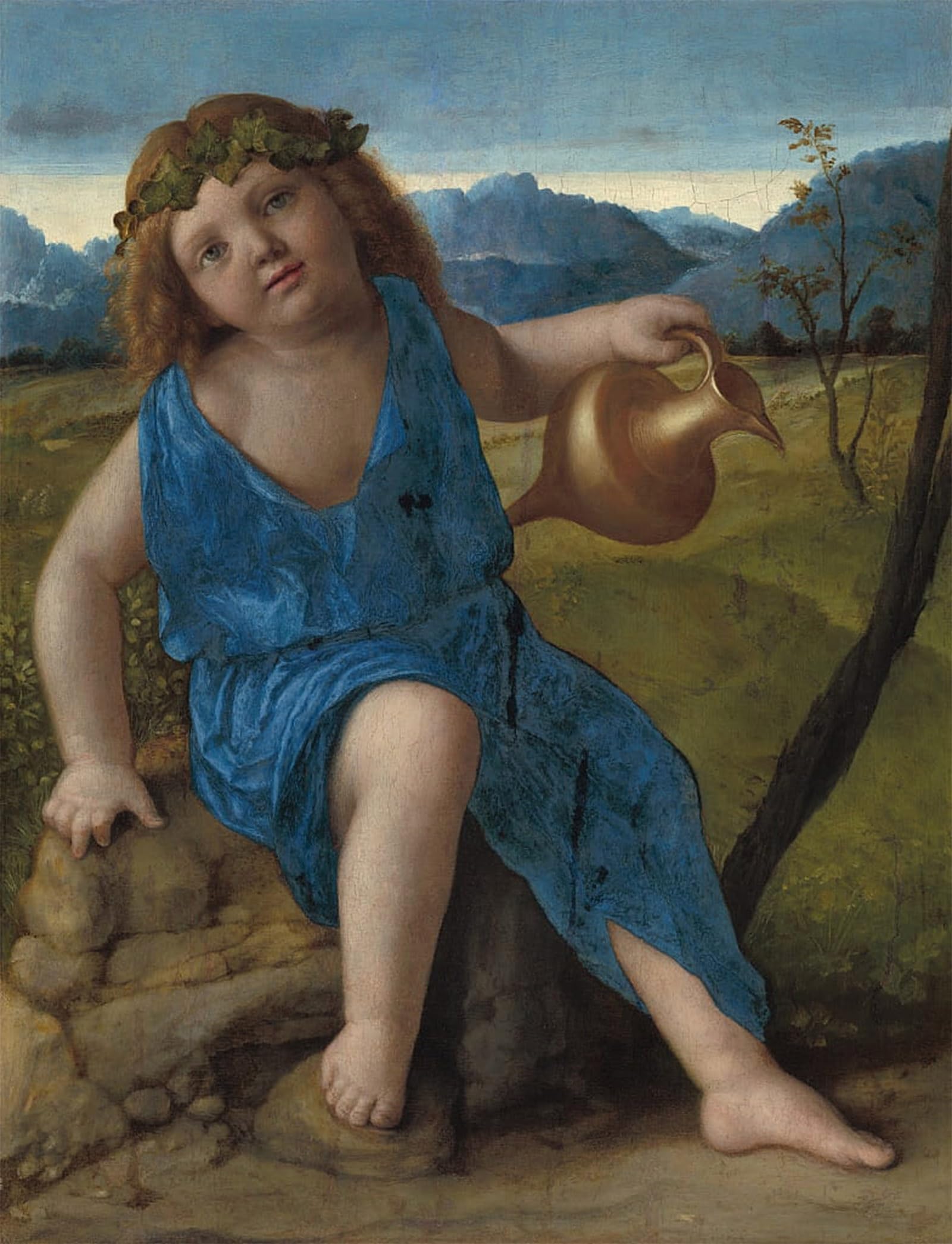 POSTERIIk Famous Animal Posters Vintage Picture the Infant Bacchus Probably by famous artist Modern Wall Decor for Home Decor 60x90cm