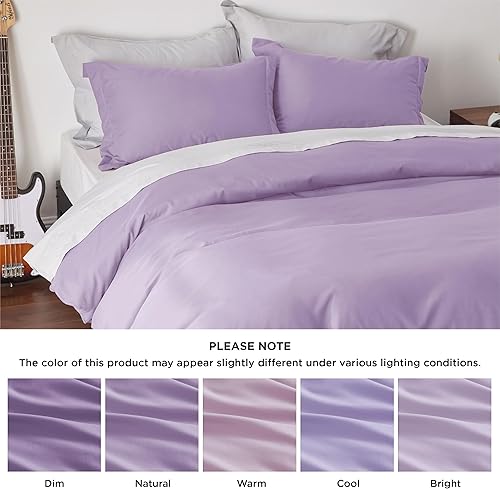 Miniatura 6 de Bedsure Funda de edredón orquídea en flor, talla Queen, de suave microfibra cepillada, para niños, cierre de cremallera, 3 piezas 1 funda de edredón