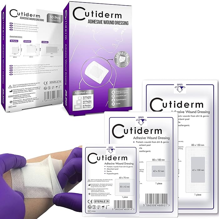 Buy Pack of 30 Cutiderm Assorted Adhesive Wound Dressing Suitable for