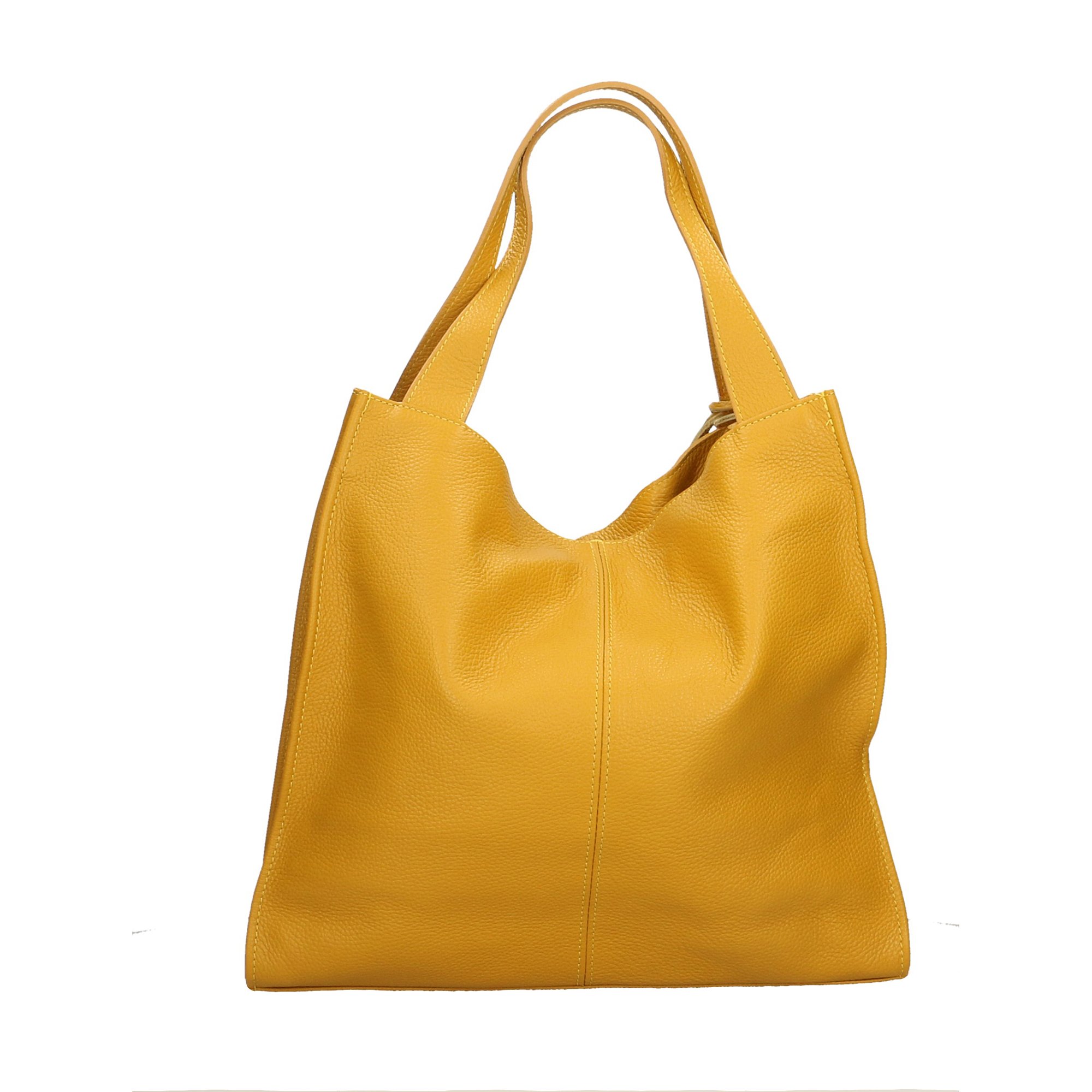 Aren - Shoulder Bag Borsa a Spalla da Donna in Vera Pelle Made in italy - 40x36x10 Cm