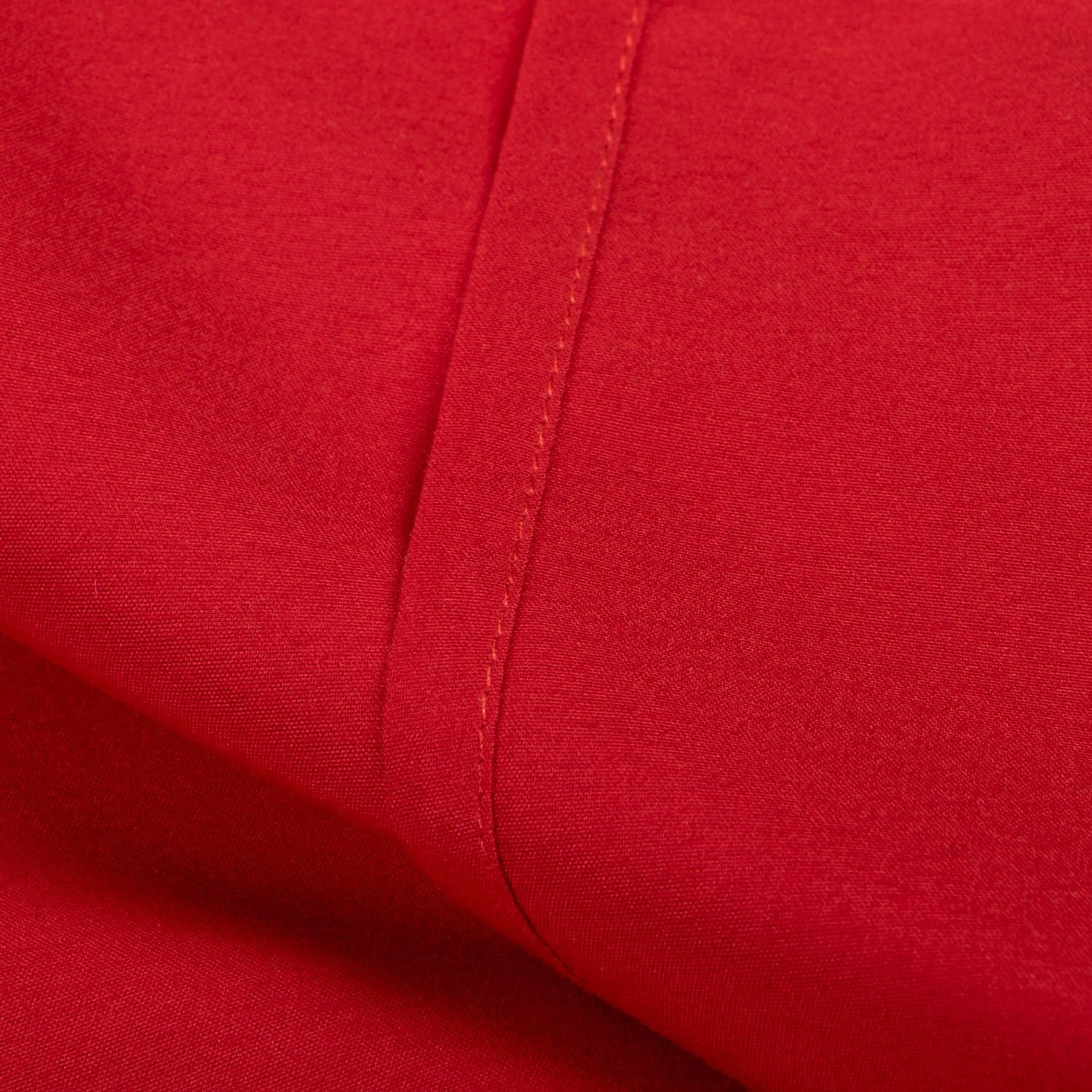Thread Count 400 Egyptian Cotton Oversized 110x132 Flat Sheet – Extra Large King Size Bed Linen Red Solid