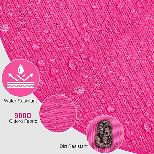 Miniatura 7 de Goture Mochila de pesca, mochila 900D resistente al agua con soportes para caña, bolsa de aparejos de pesca de gran tamaño de 58 L con bolsa cruzada