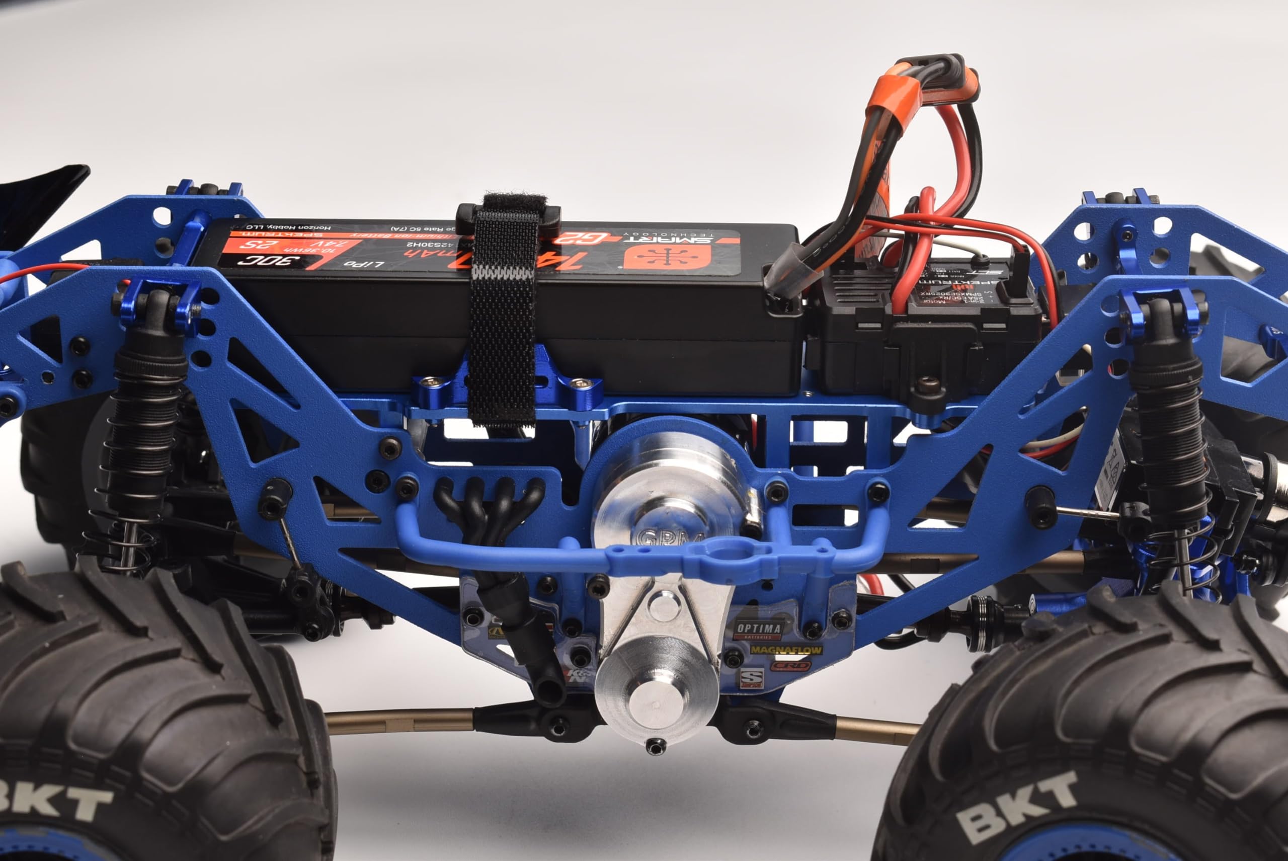 Aluminum 7075 Large Capacity Battery Compartment with ESC and Receiving Bracket for Losi 1/18 Mini LMT 4X4 Brushed Monster Truck RTR-LOS01026 Upgrades - Green