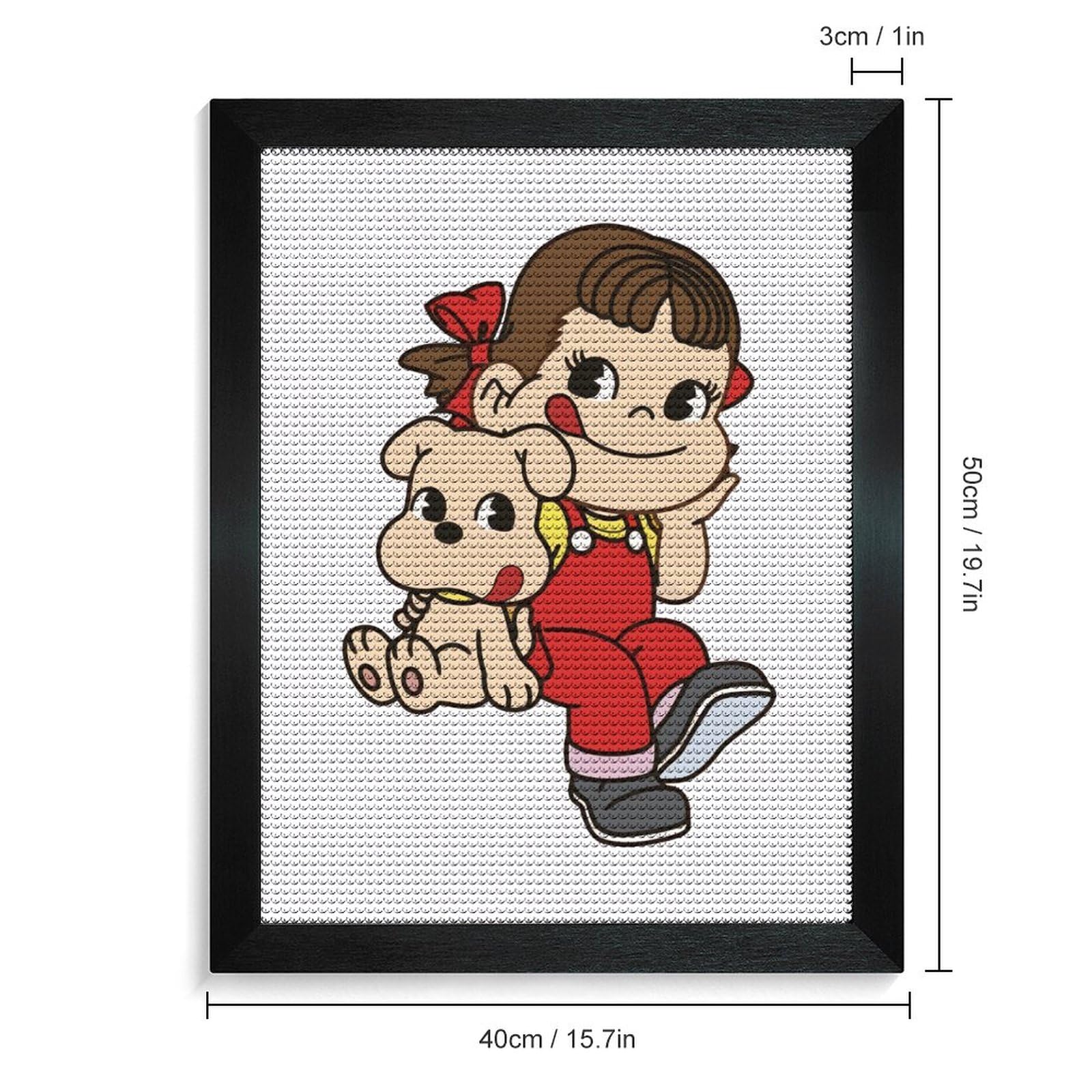 Amazon.co.jp: 5Dダイヤモンドアート ペコちゃん DIYダイヤモンド絵画