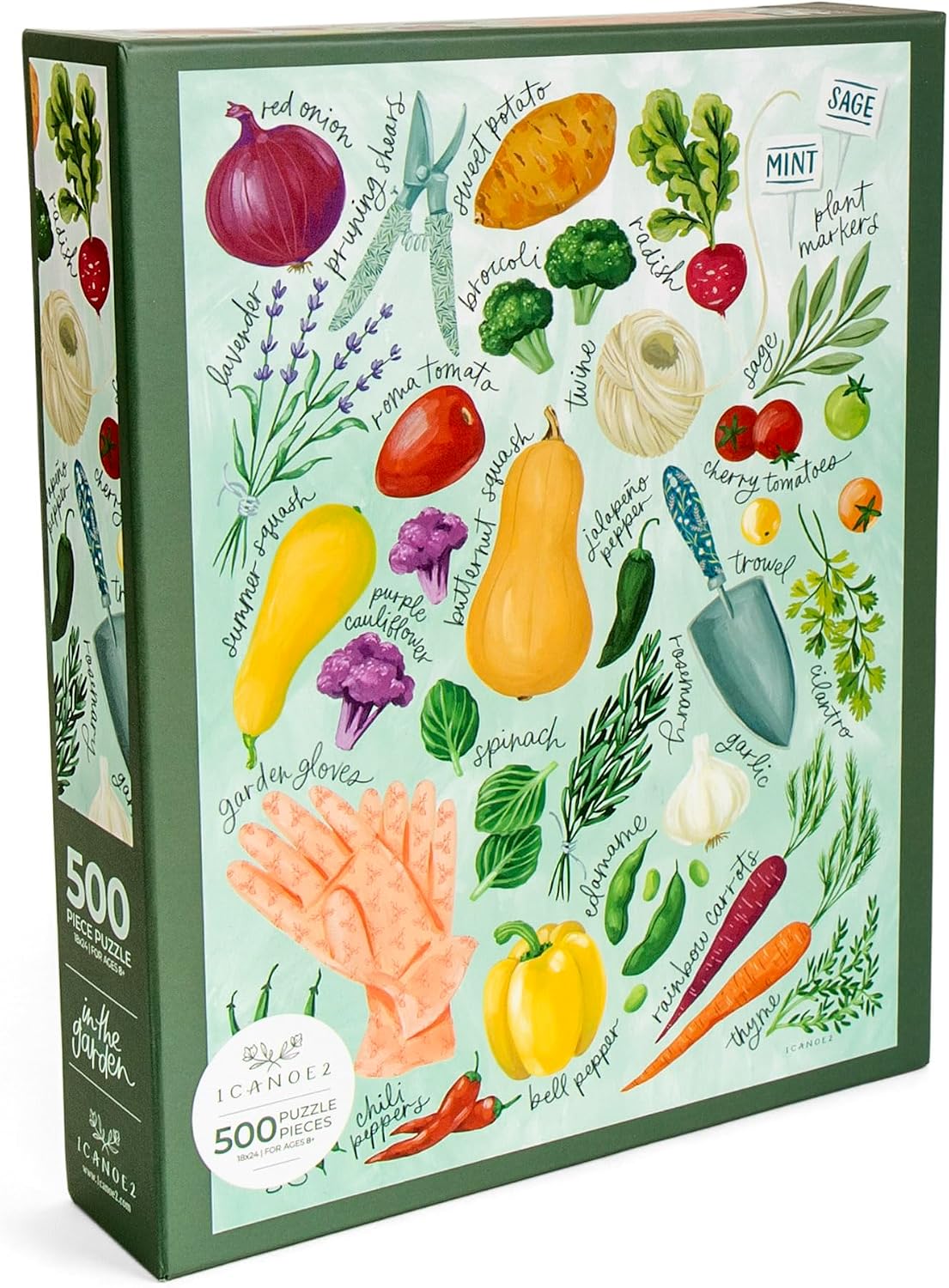 1Canoe2 500 Piece Puzzle, Jigsaw Puzzle for Adults (in the Garden)