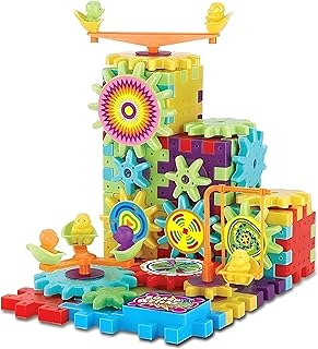 Next Store Kids Geometric Gear Toy - Creative Educational Building Set - Developmental Toys - Interactive Building Blocks - Promote Motor Skills and Logical Thinking for Boys and Girls Aged 3 to 6