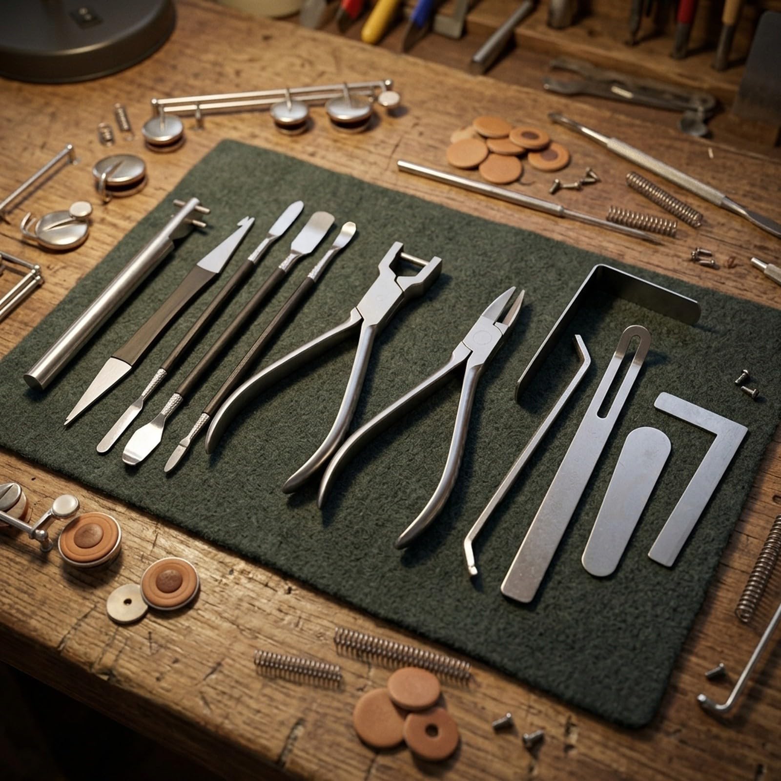 Kit de reparación de instrumentos de 13 piezas, acero inoxidable