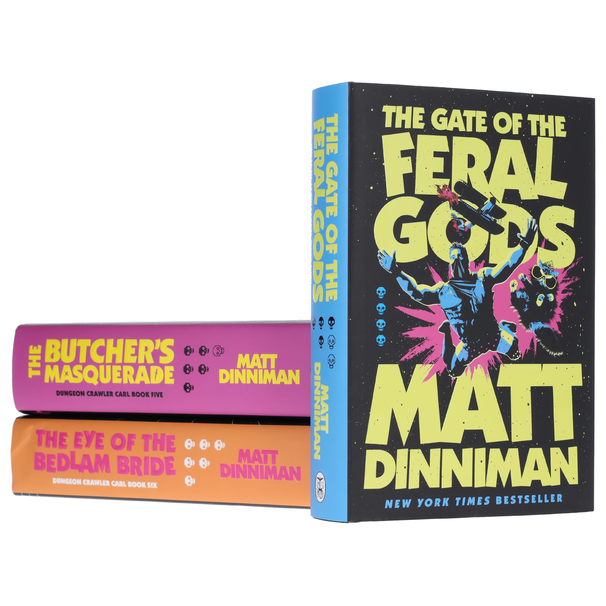 Dungeon Crawler Carl Series (Book 4-6) by Matt Dinniman 3 Books Collection Set (The Gate of the Feral Gods, The Butcher's Masquerade & The Eye of the Bedlam Bride)