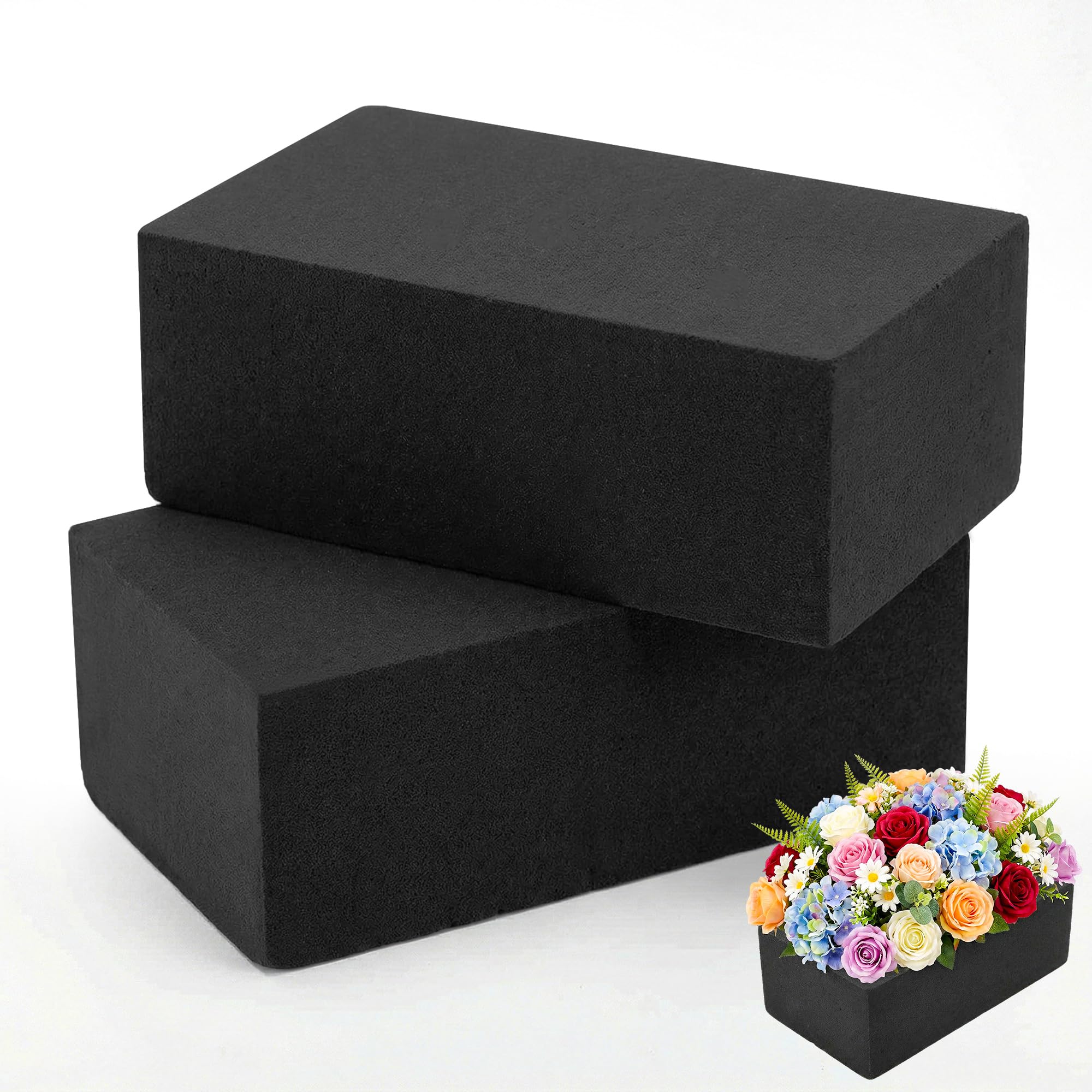 Black Floral Foam Blocks - For Dried & Artificial Flowers -20 Black Floral Foam Blocks - For Dried & Artificial Flowers -20