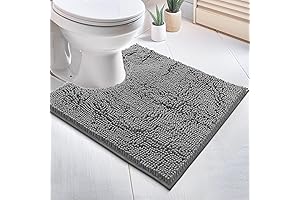 LuxUrux Toilet Base Bathroom Rug: Exceptional Comfort and Absorbency