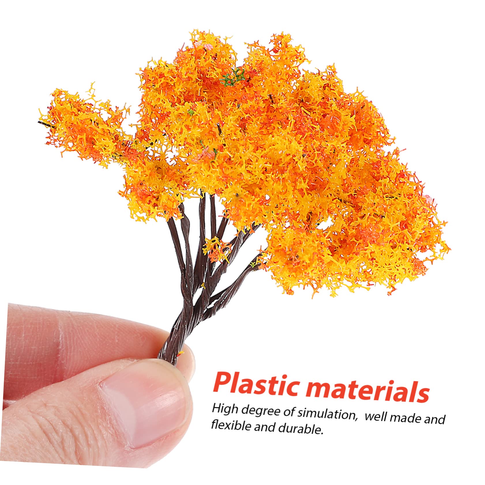 ABOOFAN 48 Piezas Árbol arboles en Miniatura para Manualidades Accesorios para casa de muñecas Hada maqueta decoración Plantas terrario Mini arboles Interior artesanía arbusto Decorar niño