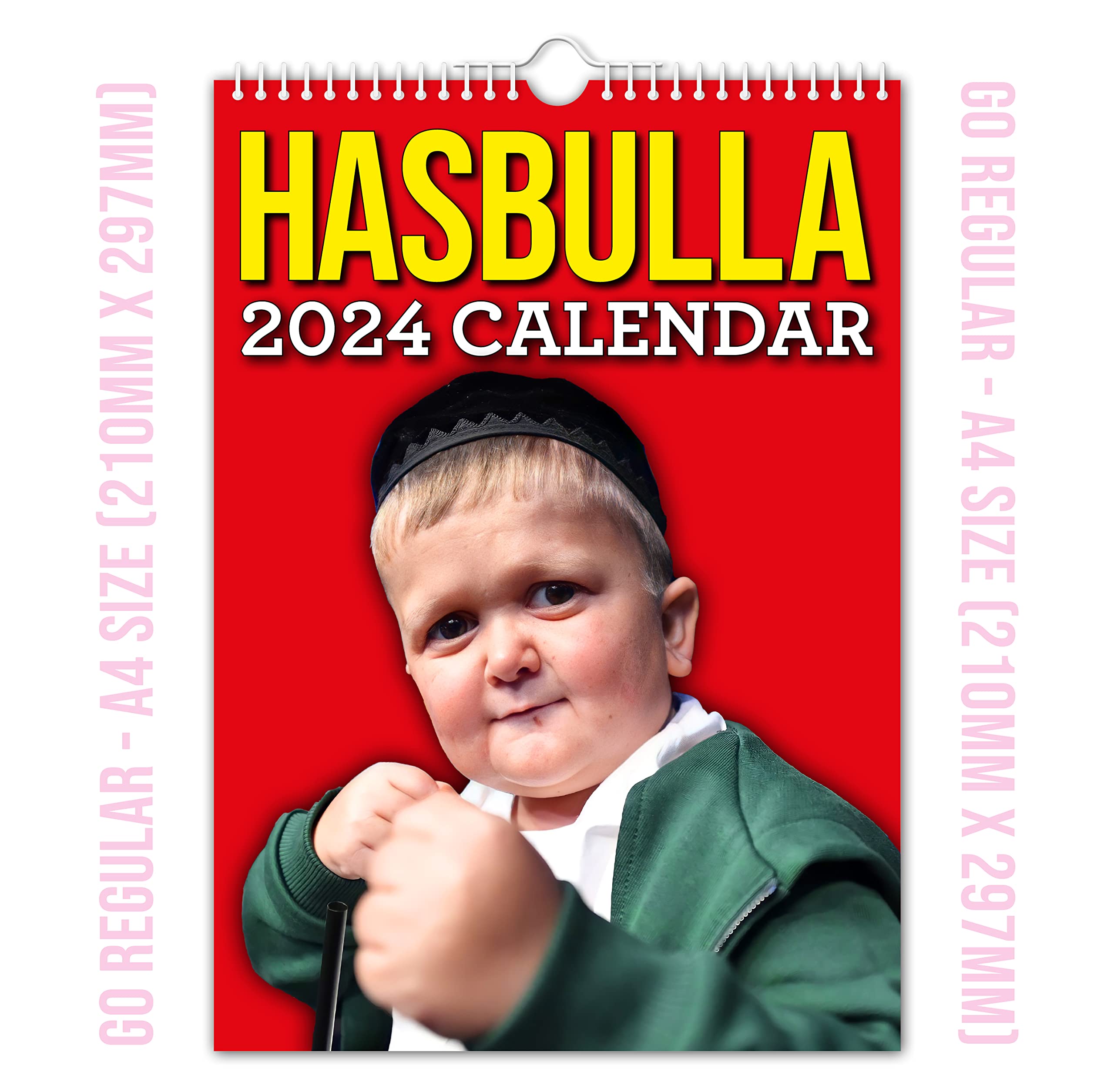 The Calendar king - Hasbulla 2024 Wall Calendar - Regular - A4 (210mm x 297mm)