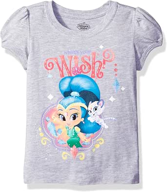 Nickelodeon Shimmer And Shine Toddler Girls' Tee Shirt - 'Double Trouble' Graphic With Glitter - View #4