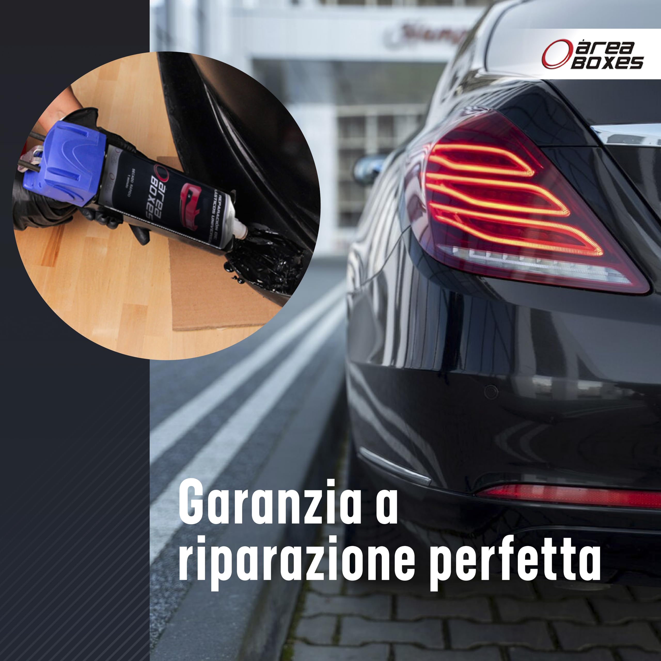 Colla epossidica 2 componenti P/pistola. Colla bicomponente per plastica [STRAFORTE]. Sigillo, Riempito E Incolla Tutte Le Plastiche, Dall'Uso Industriale A Domestico E Automotive (RAPIDO)
