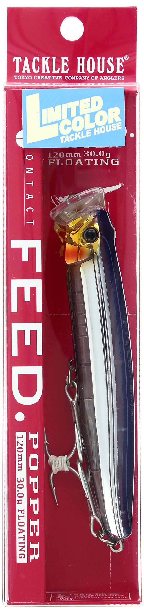 Tackle House FLOATING LURE FEED POPPER 120-30, per unit, NR3, 12, Floating — image 1