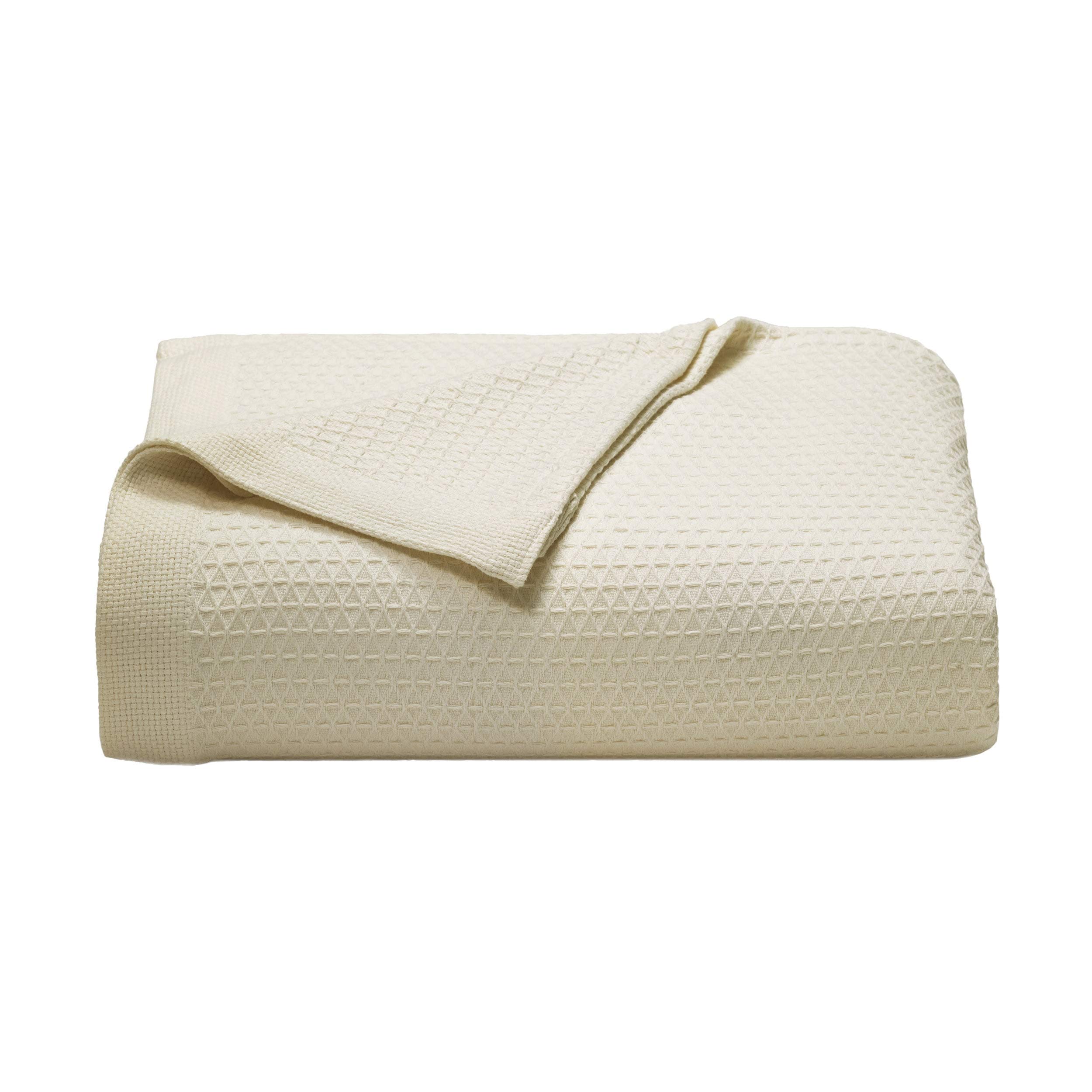 Nautica - Manta Individual, Ropa de Cama de algodón de Peso Medio, decoración del hogar para Todas Las Estaciones, artículos Esenciales para el Dormitorio (Azul Marino, Individual)