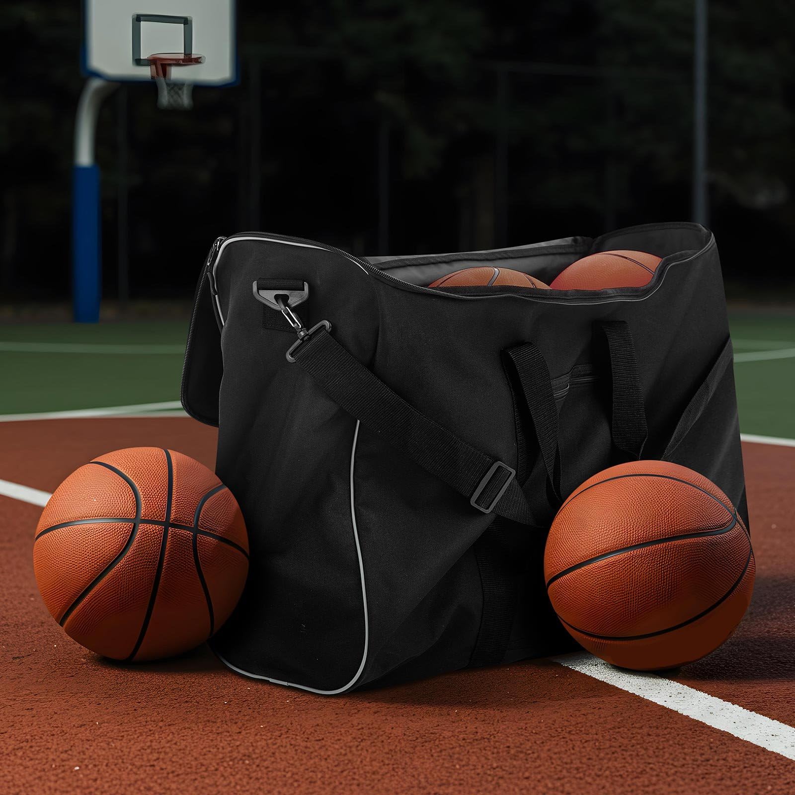 Soulchen Fußball-Reisetasche für Ausrüstung, extra große Sportausrüstungstasche mit separaten Fächern für Reisen, Volleyball, Sport, Fitnessstudio, Zubehör
