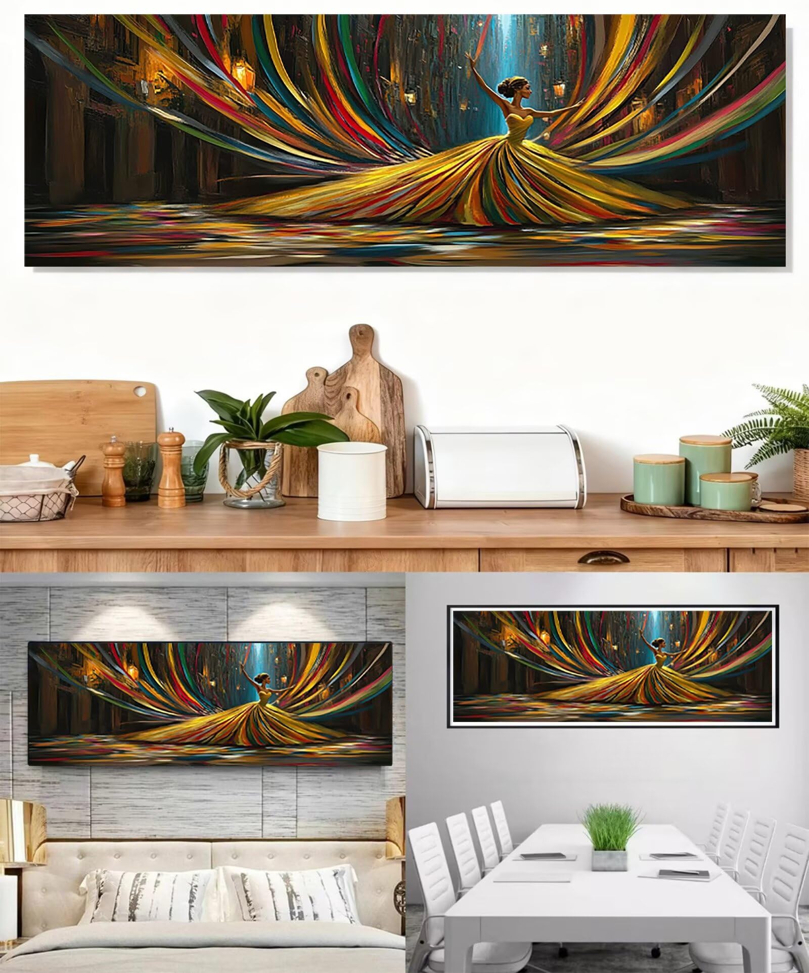 Malarstwo diamentowe 5D, dla dorosłych, dla tancerzy, duży, 80 x 240 cm, "zrób to sam", zestaw do majsterkowania, dla początkujących, dekoracja ścienna do sypialni, model 466