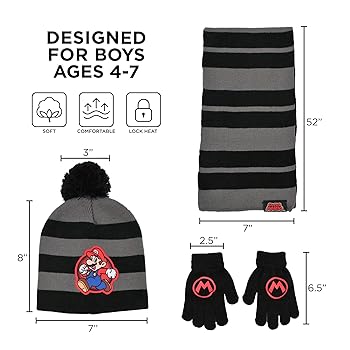 小物 R&D.M.co- OZ GAME SCARF Amazon.com: Sesame Street Boys Toddler Winter Hat, Scarf