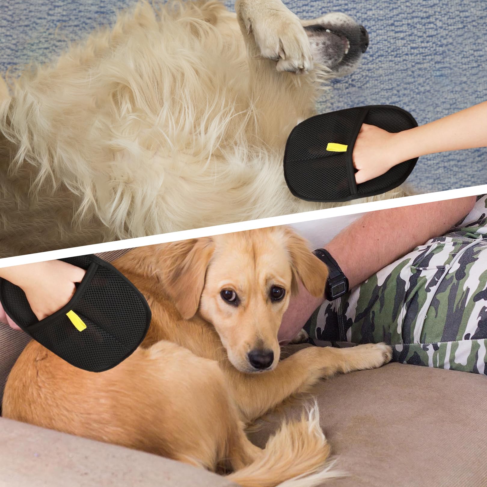2 Pièces Gant Anti Poils Animaux,Brosse Poil Chat Gants Pet,Brosse Anti Poils Animaux Compagnie,Ramasse poils animaux Toilettage,gant Animal Ramasse Poil