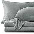 Flannel Sheets Warm and Cozy Deep Pocket Breathable All Season Bedding Set with Fitted, Flat and Pillowcases, King, Buffalo Deer