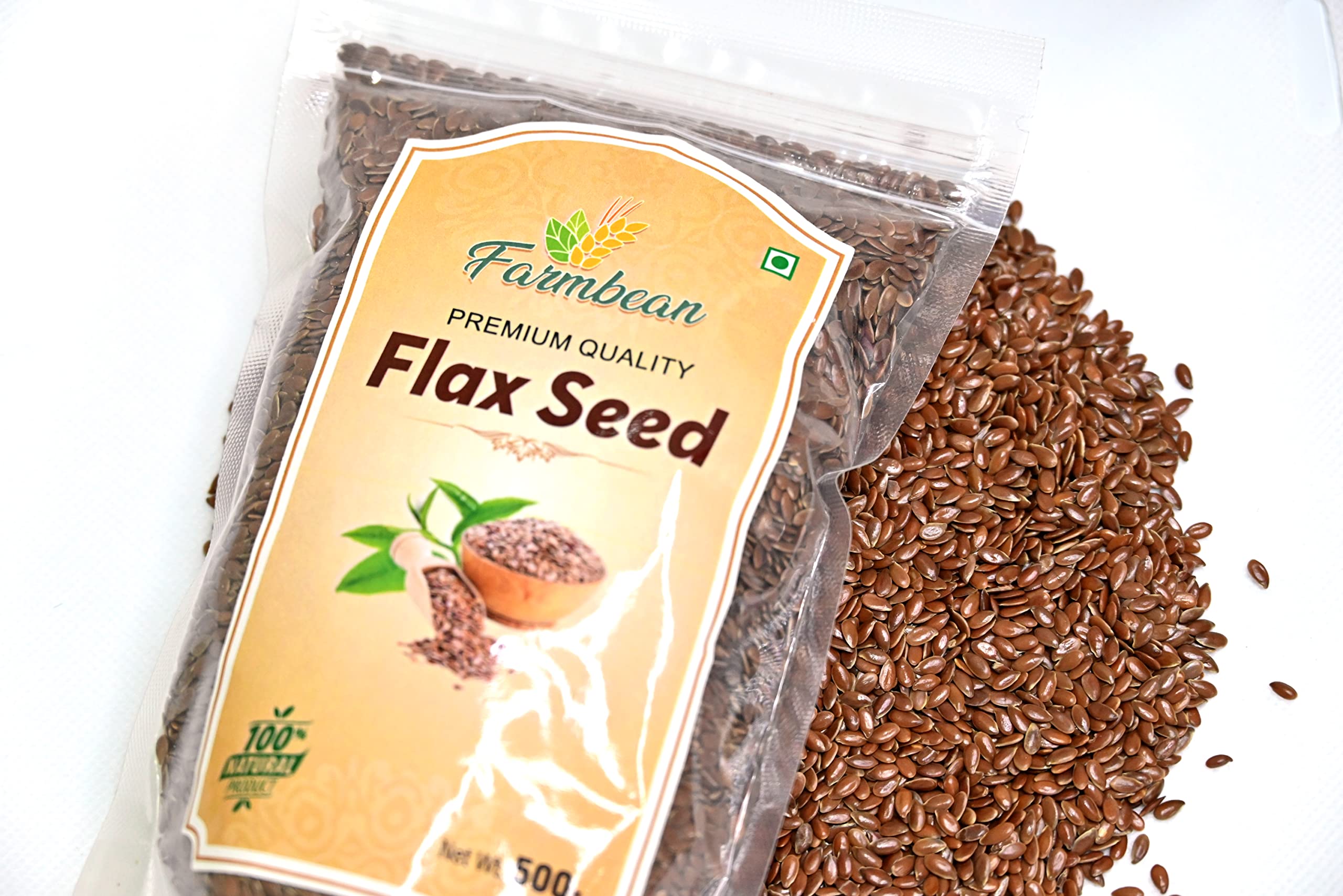 Farmbean Natural Premium Flax Seeds | Alsi Health Seeds 500 grams - Image 5 thumbnail